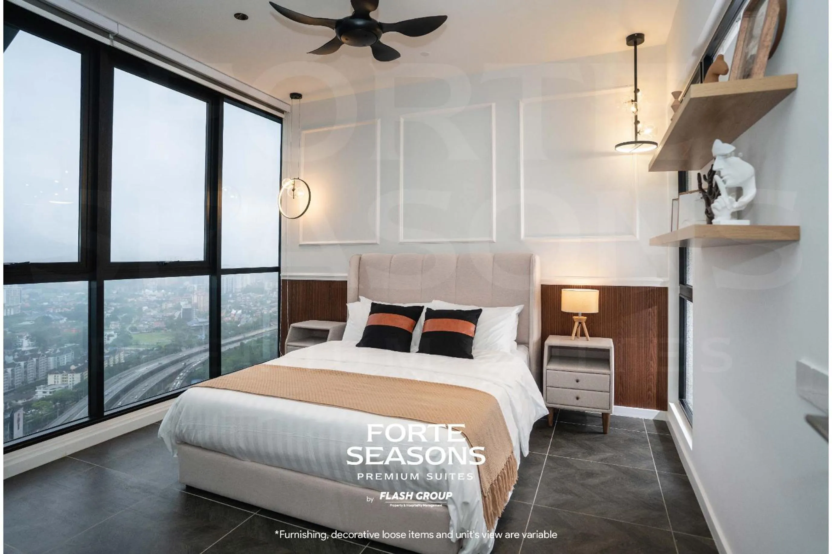 Bed in Forte Seasons Scarletz Premium Suites @ KLCC