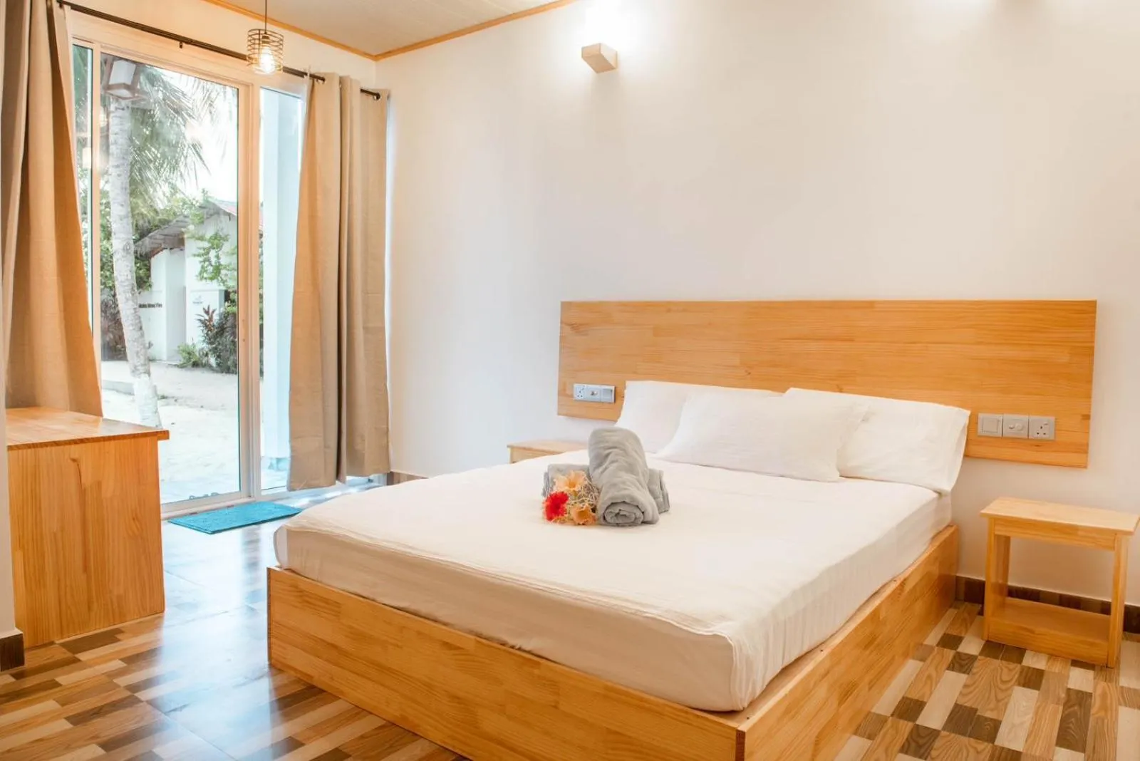 Bed in Fulidhoo Hathaa Retreat