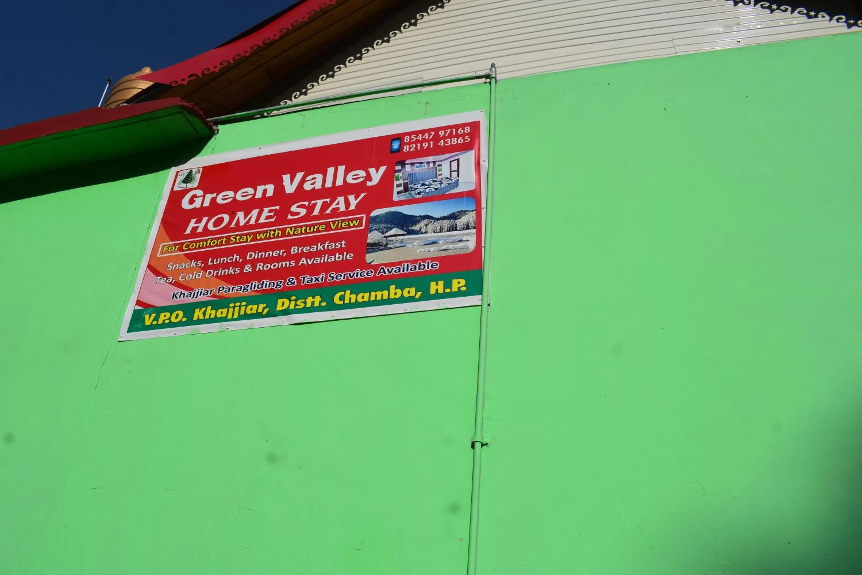 Logo/Certificate/Sign in Green valley homestay