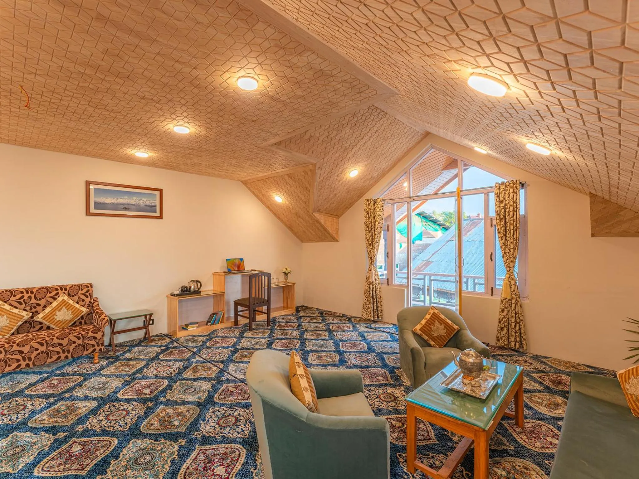 Living room in Moustache Srinagar