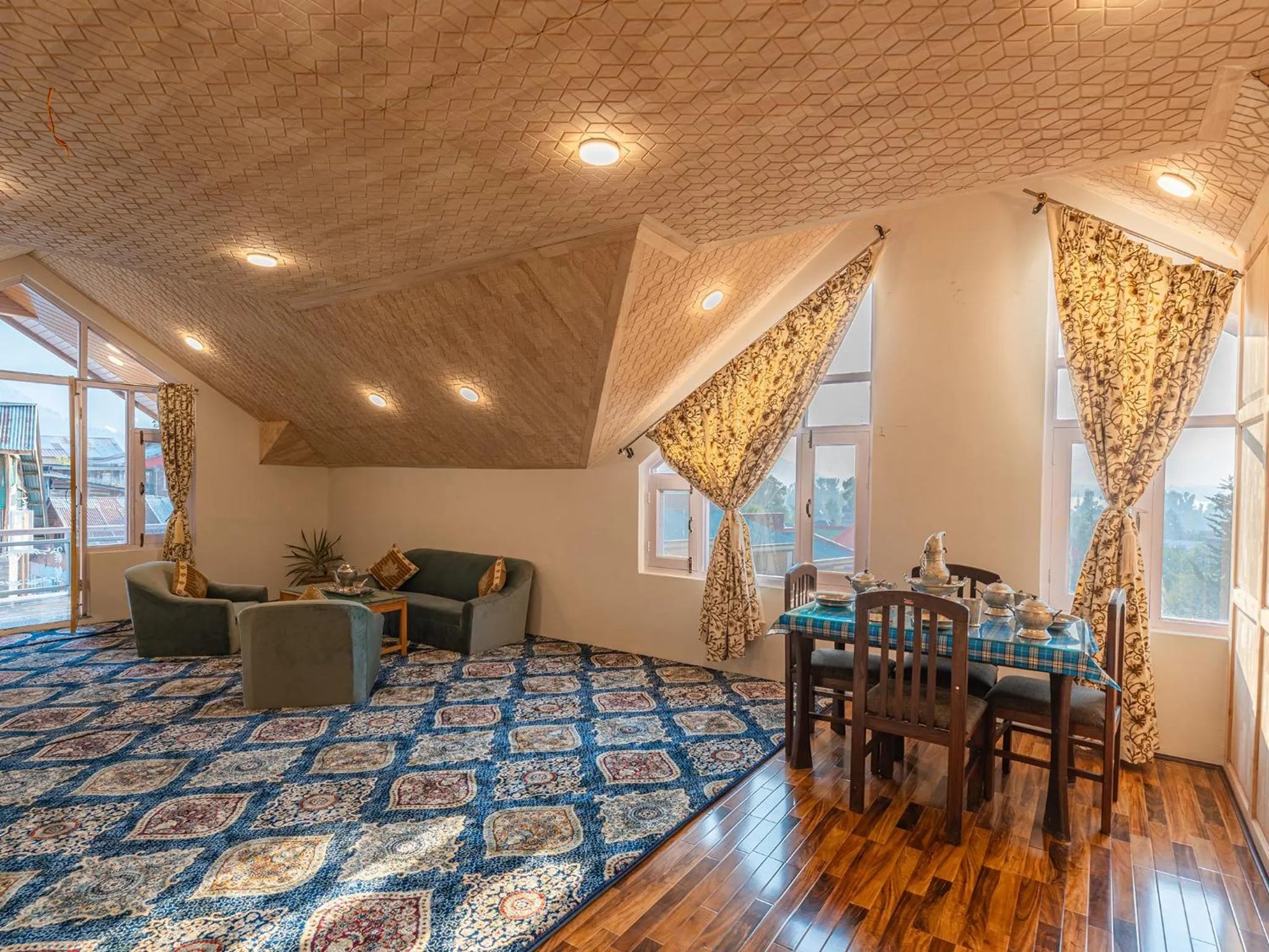 Living room in Moustache Srinagar