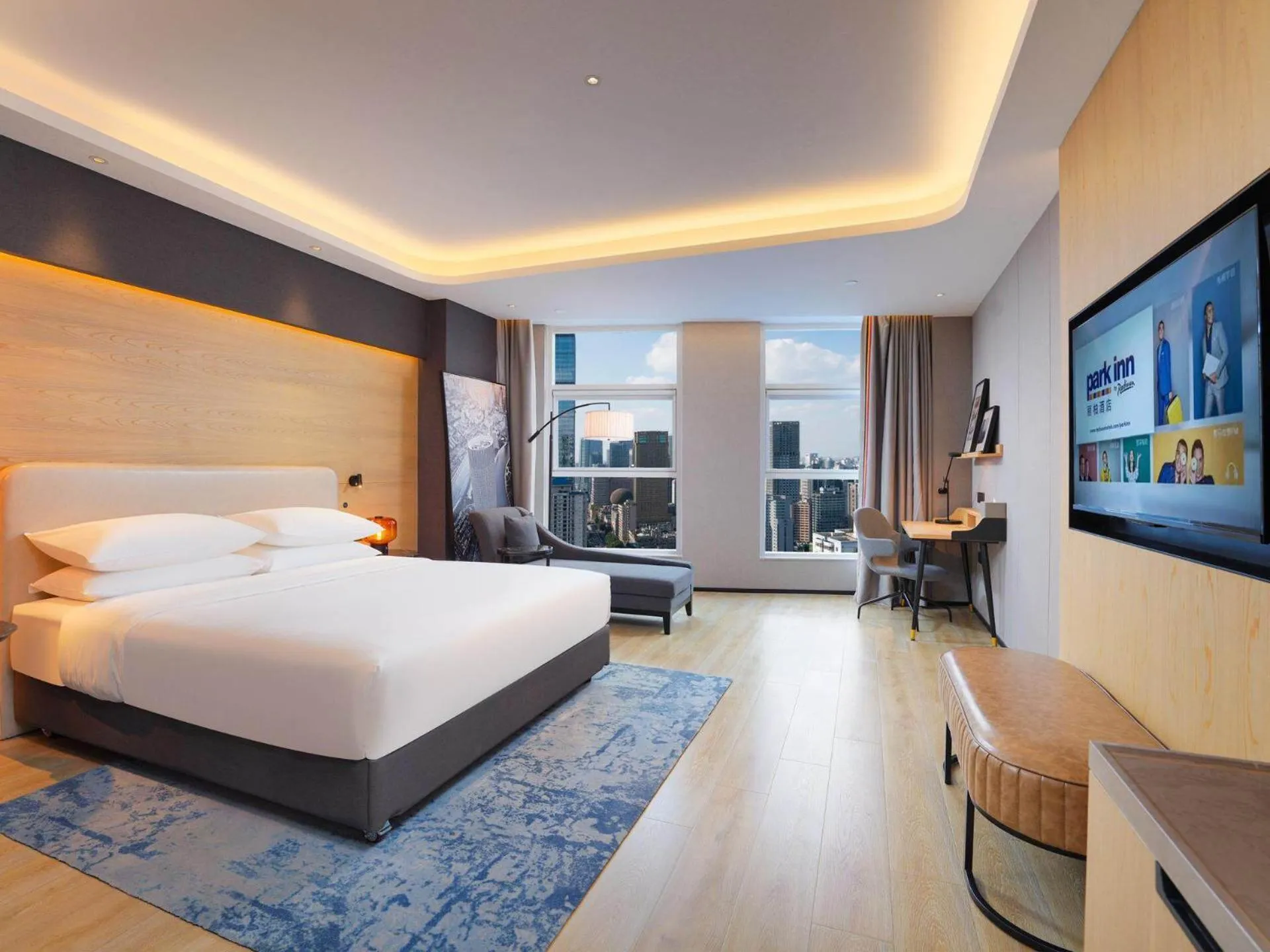 Photo of the whole room, Bed in Park Inn by Radission Tianjin Binhai International Airport
