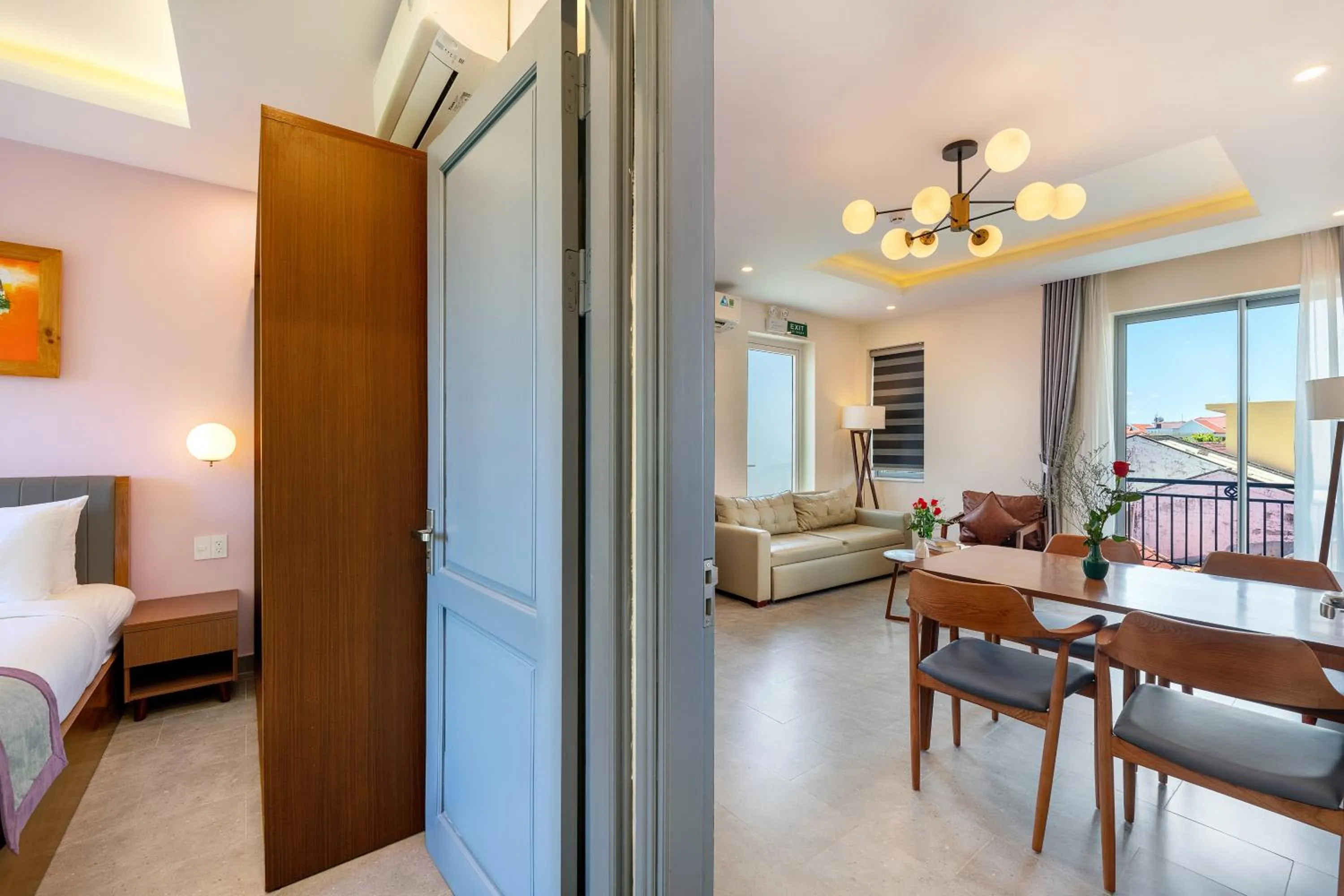 Communal lounge/ TV room, Bed in Full Moon Apartments & Villa - Hoi An