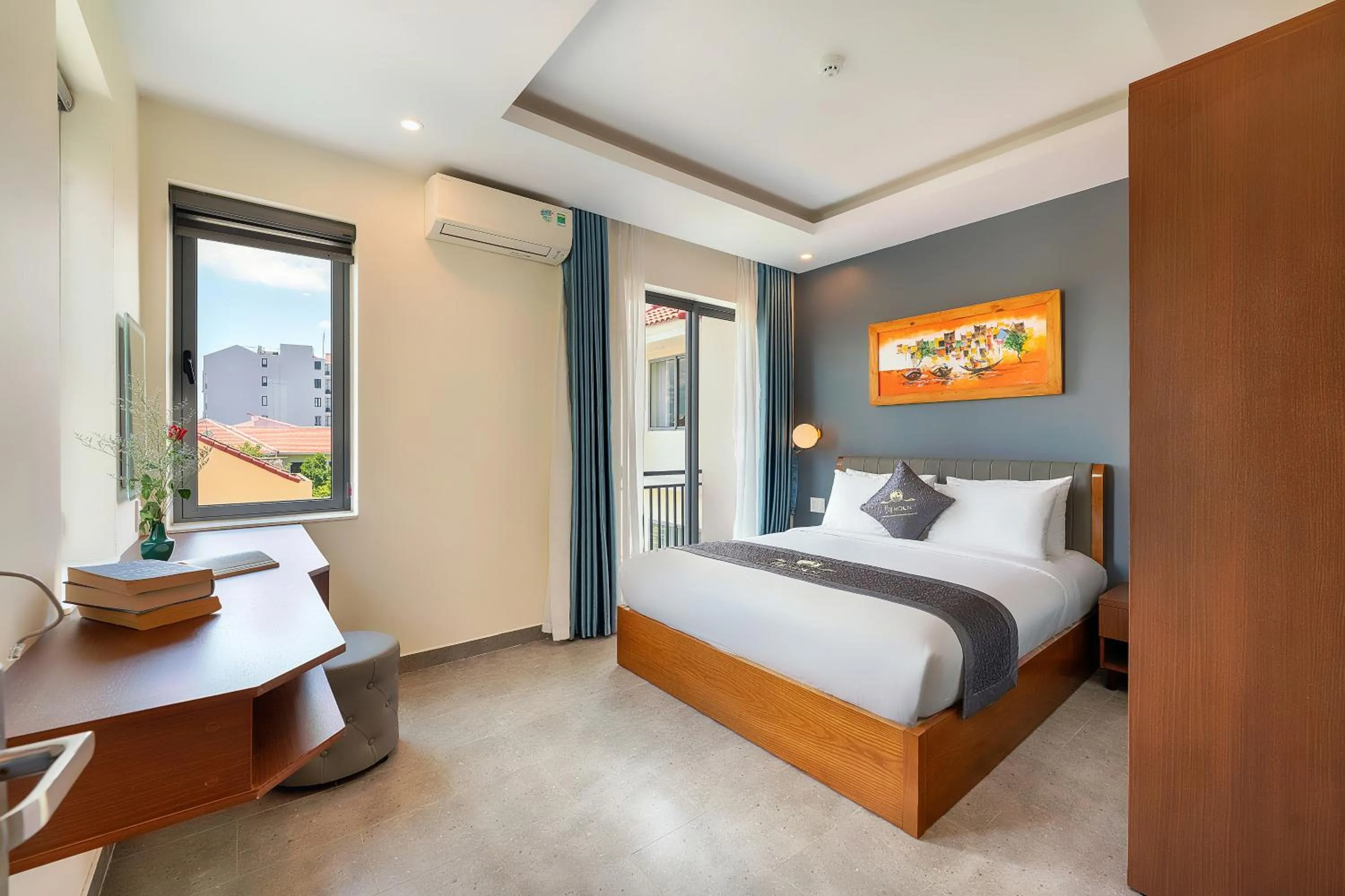 Bed in Full Moon Apartments & Villa - Hoi An