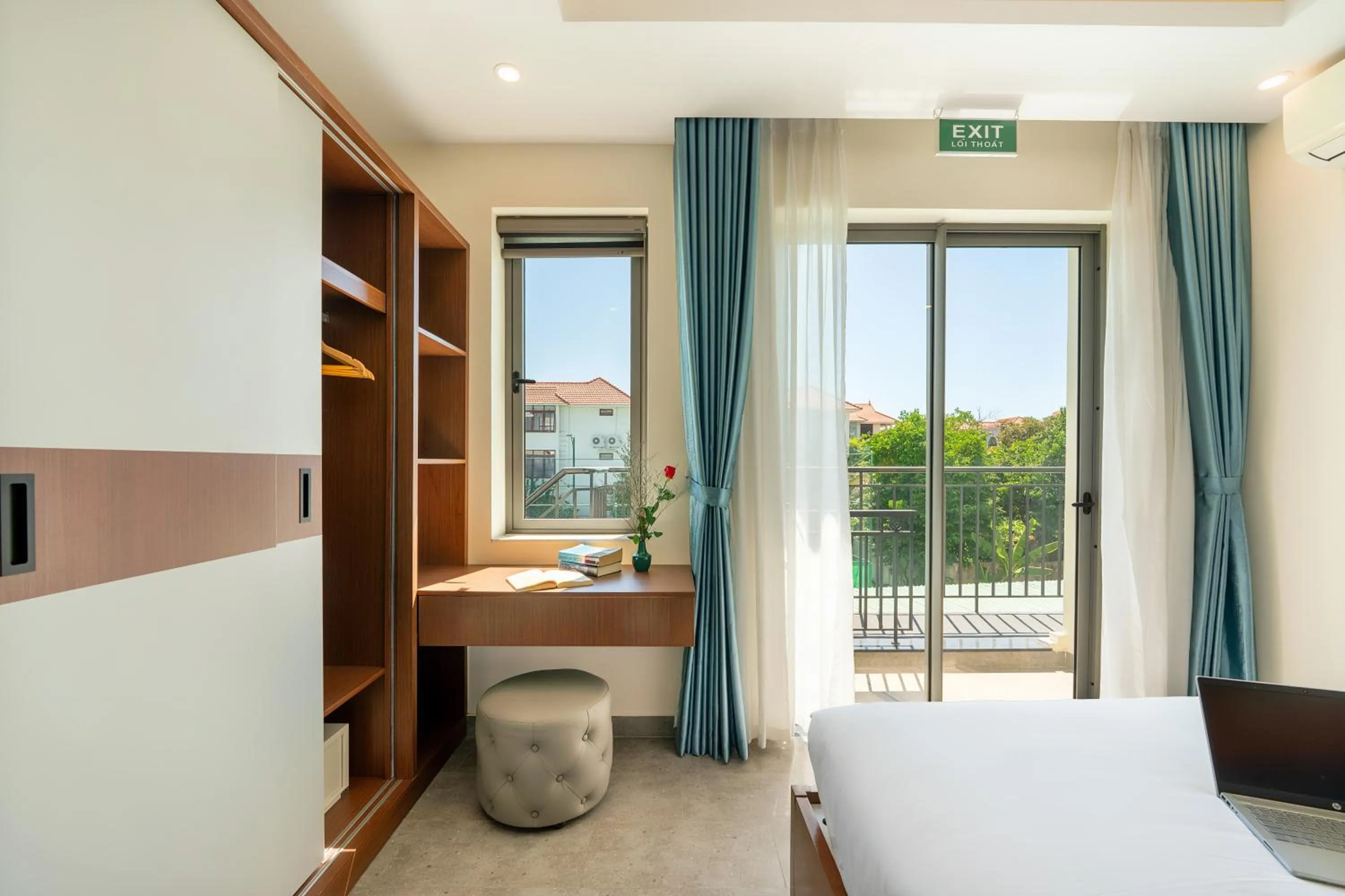 View (from property/room), Bed in Full Moon Apartments & Villa - Hoi An