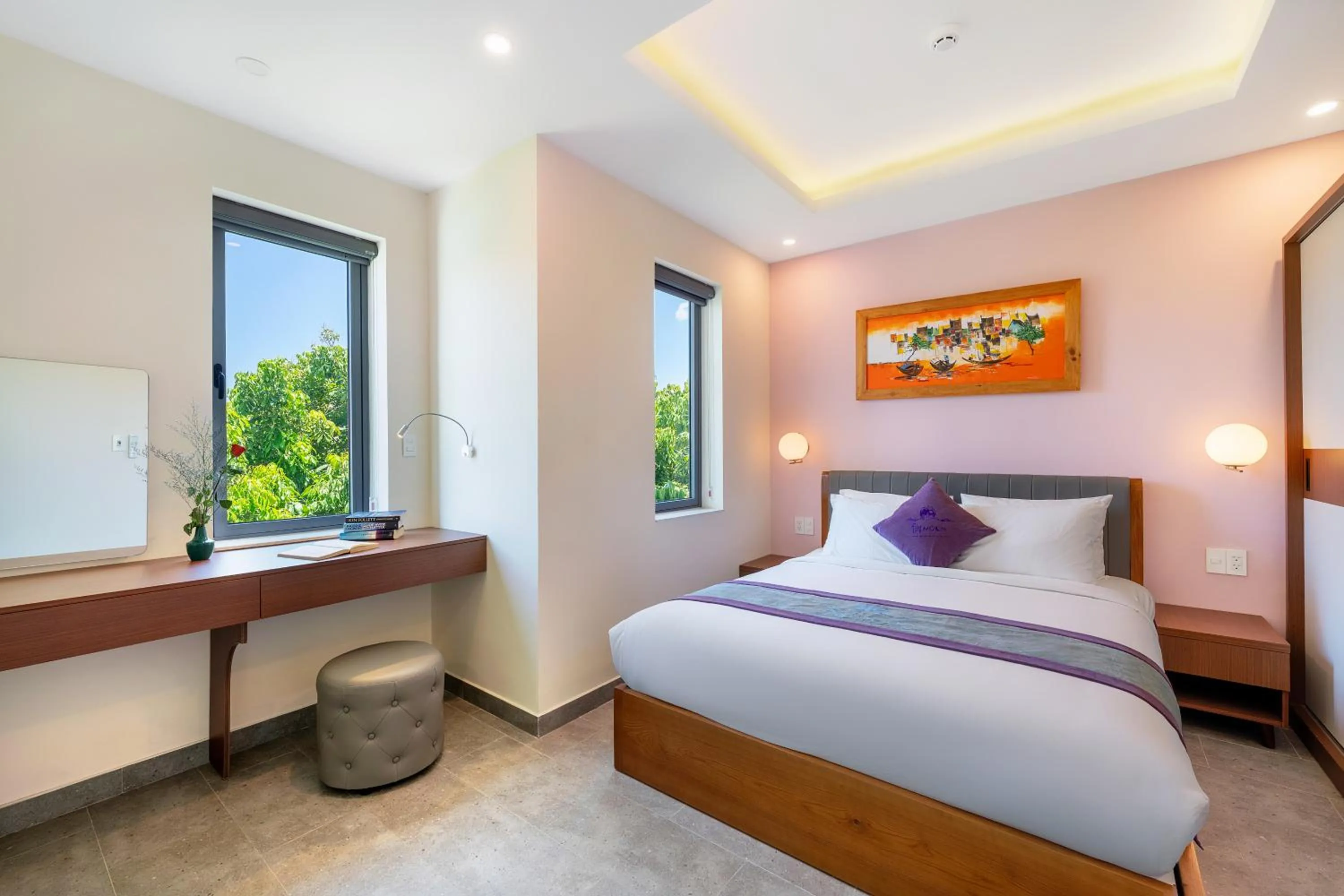 Bed in Full Moon Apartments & Villa - Hoi An