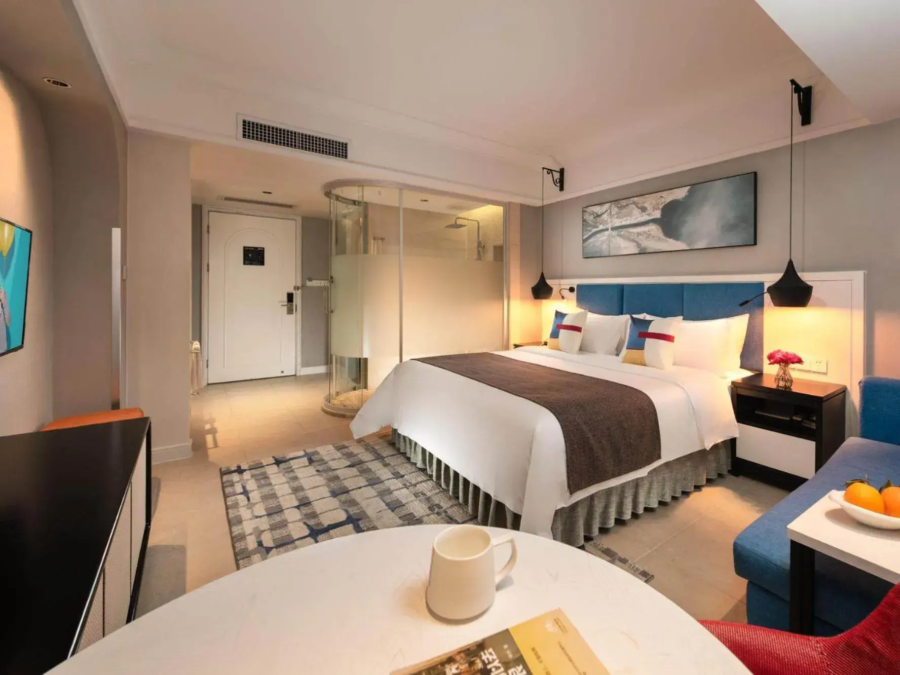 Bed in Park Inn by Radisson Beihai Silver Beach Wanda Plaza Bed in Park Inn by Radisson Beihai Silver Beach Wanda Plaza