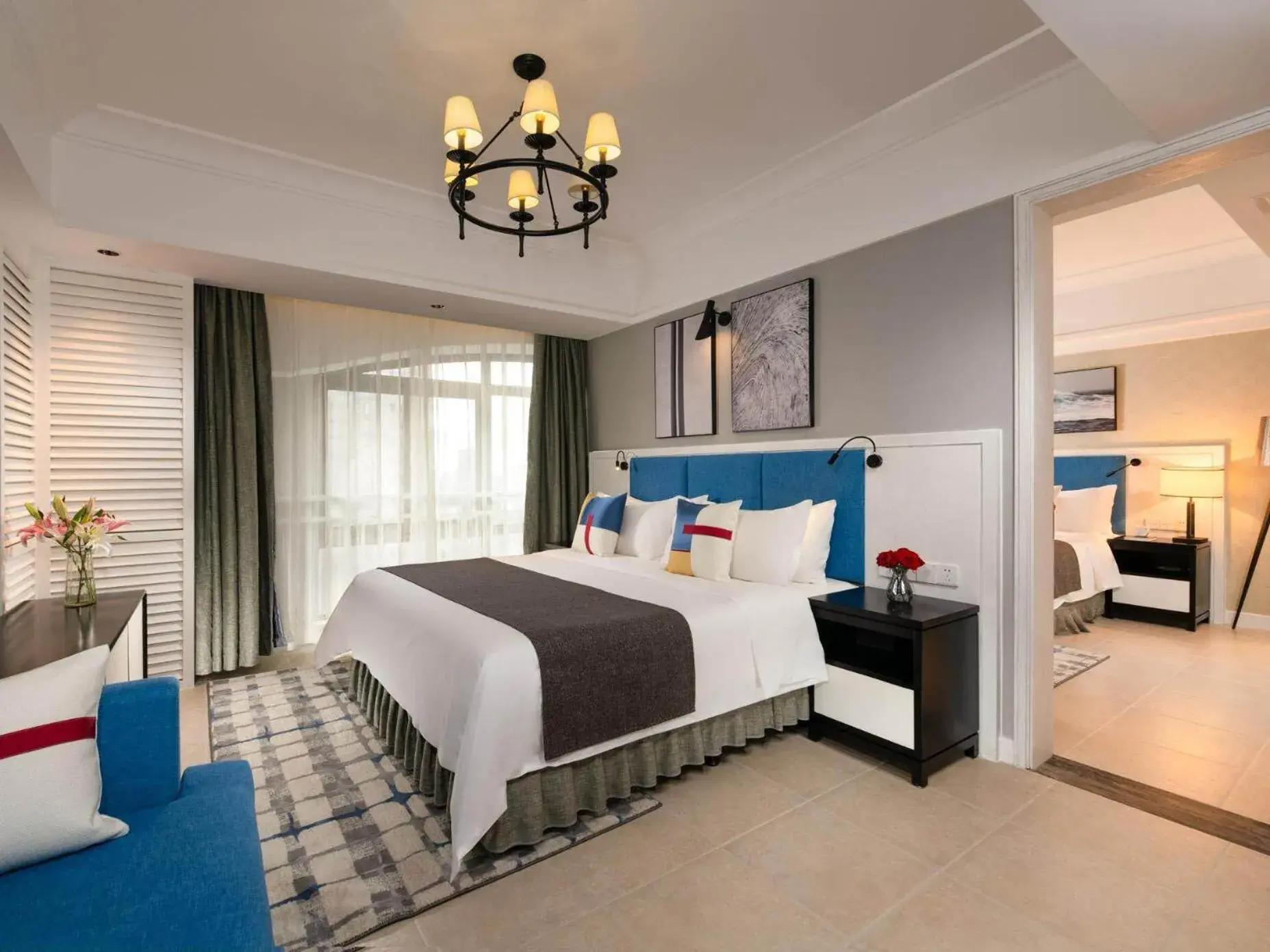 Bed in Park Inn by Radisson Beihai Silver Beach Wanda Plaza Bed in Park Inn by Radisson Beihai Silver Beach Wanda Plaza