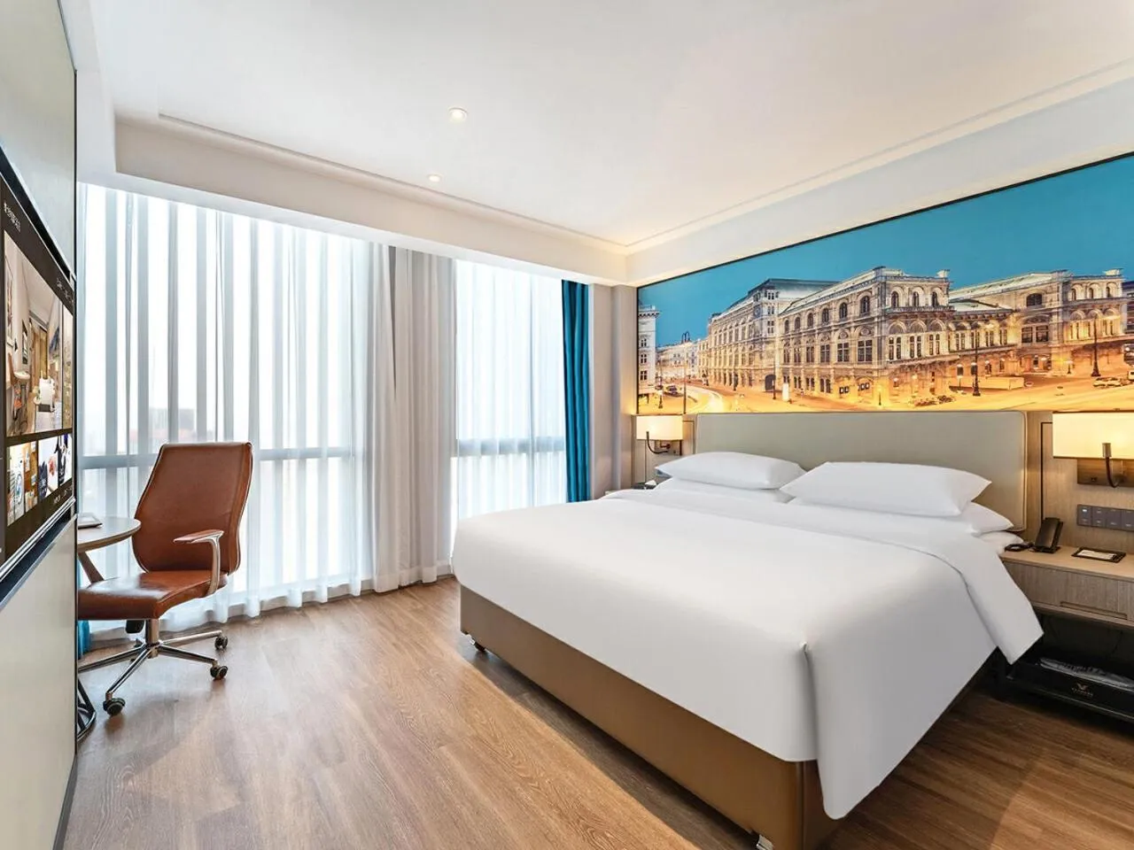 Bed in Vienna International Hotel Chongqing Jiangbeizui Financial Center