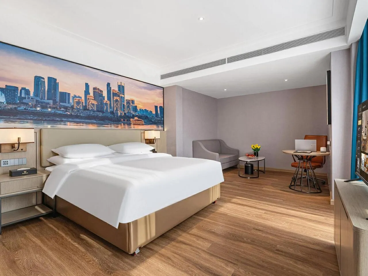 Bed in Vienna International Hotel Chongqing Jiangbeizui Financial Center