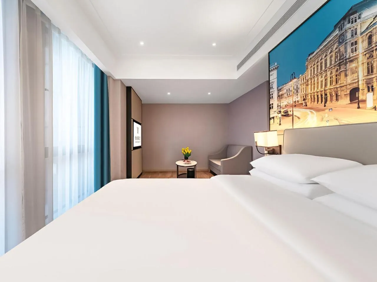 Bed in Vienna International Hotel Chongqing Jiangbeizui Financial Center