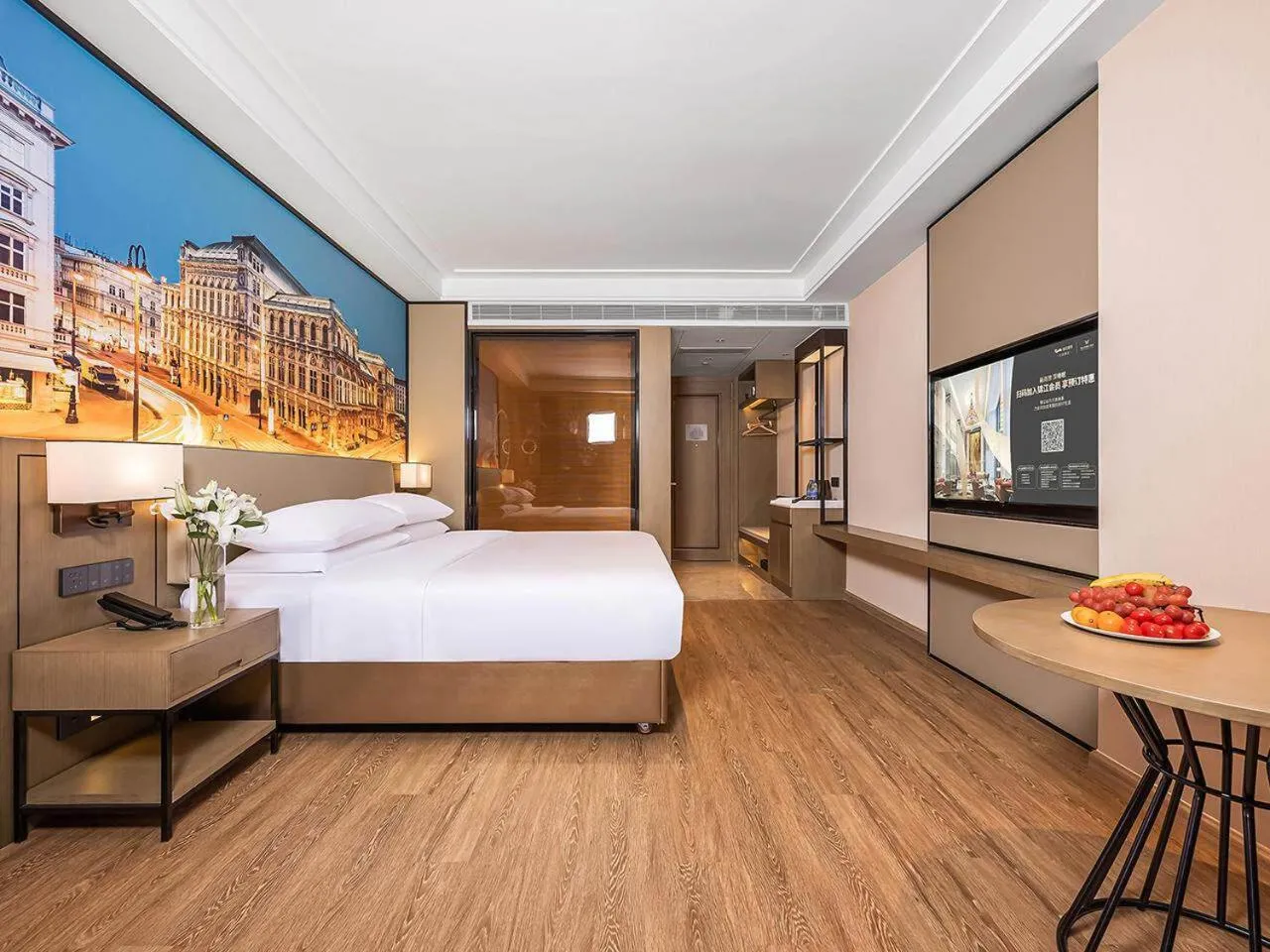 Bed in Vienna International Hotel Xianyang International Airport Hotel