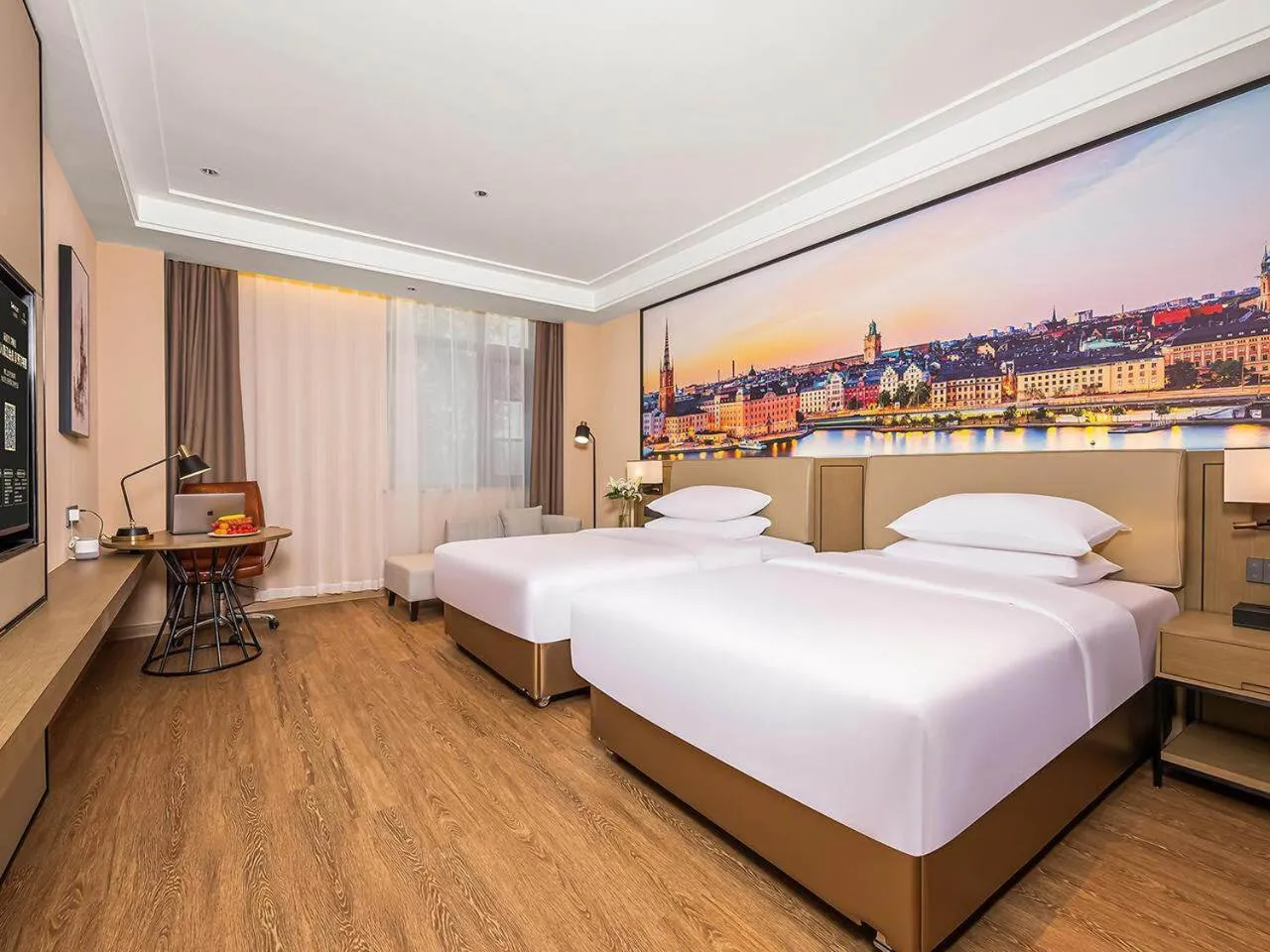 Bed in Vienna International Hotel Xianyang International Airport Hotel