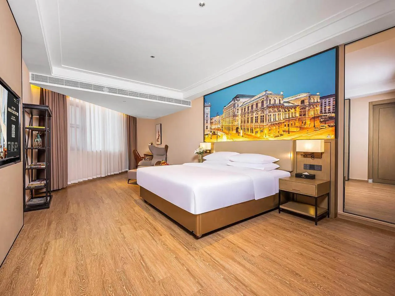 Bed in Vienna International Hotel Xianyang International Airport Hotel