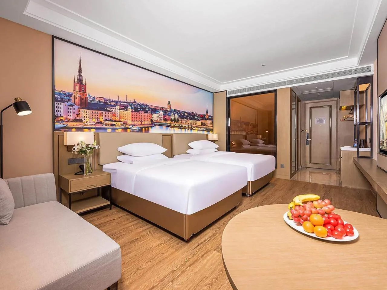 Bed in Vienna International Hotel Xianyang International Airport Hotel
