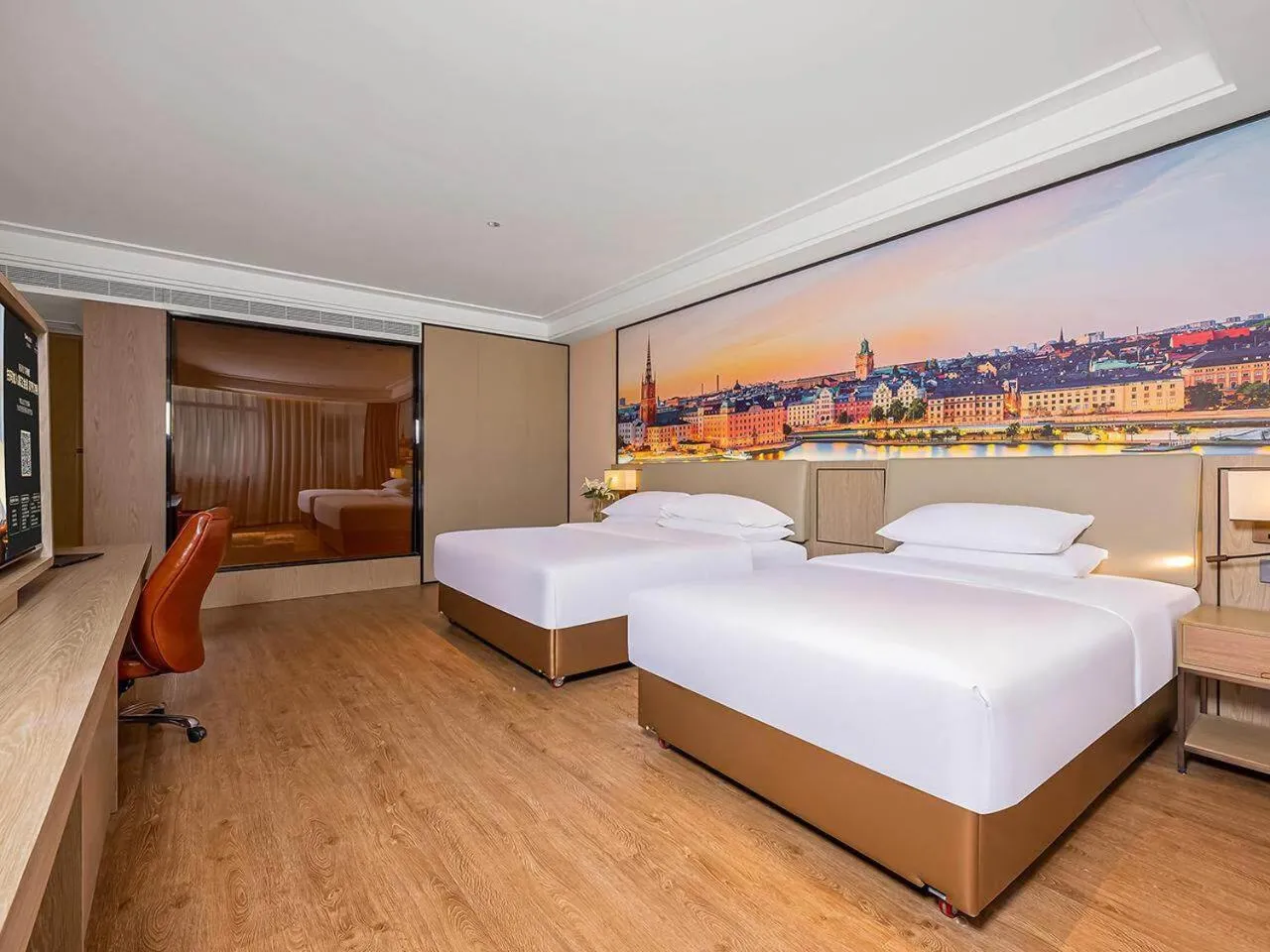 Bed in Vienna International Hotel Xianyang International Airport Hotel