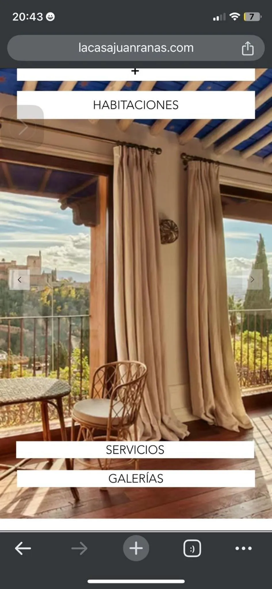 Living room in La Casa JuanRanas
