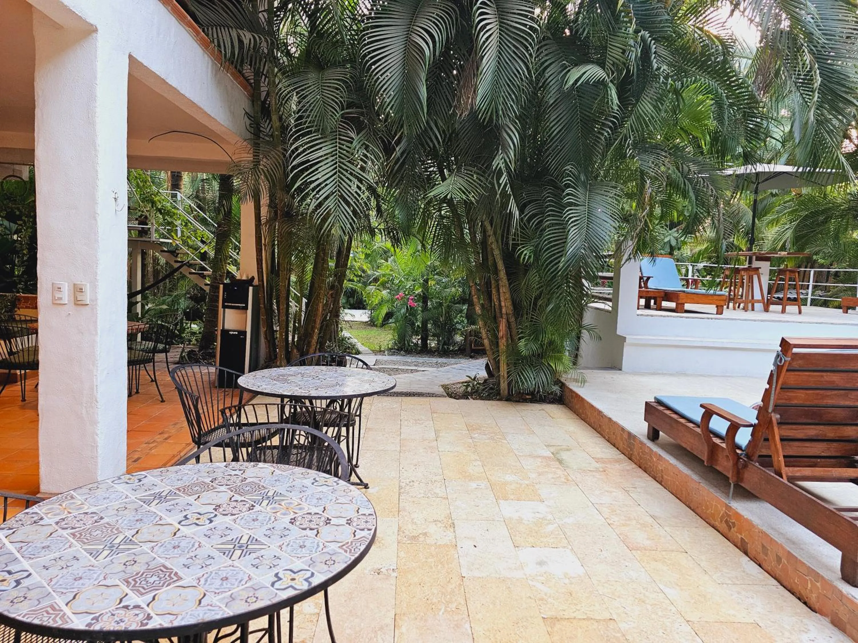 Patio in Dreamcatcher Hotel - Live the Dream of Santa Teresa