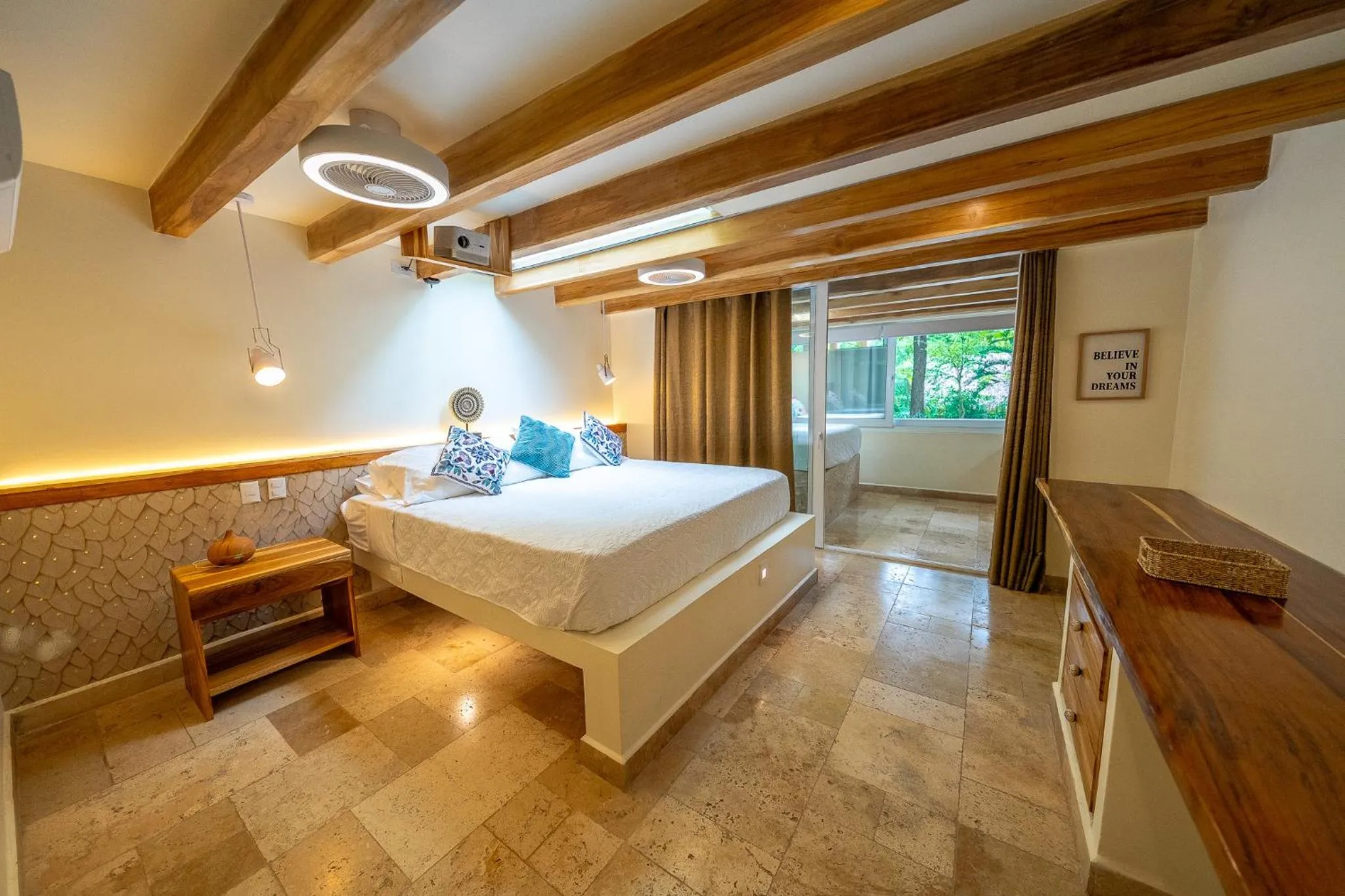 Bedroom, Bed in Dreamcatcher Hotel - Live the Dream of Santa Teresa