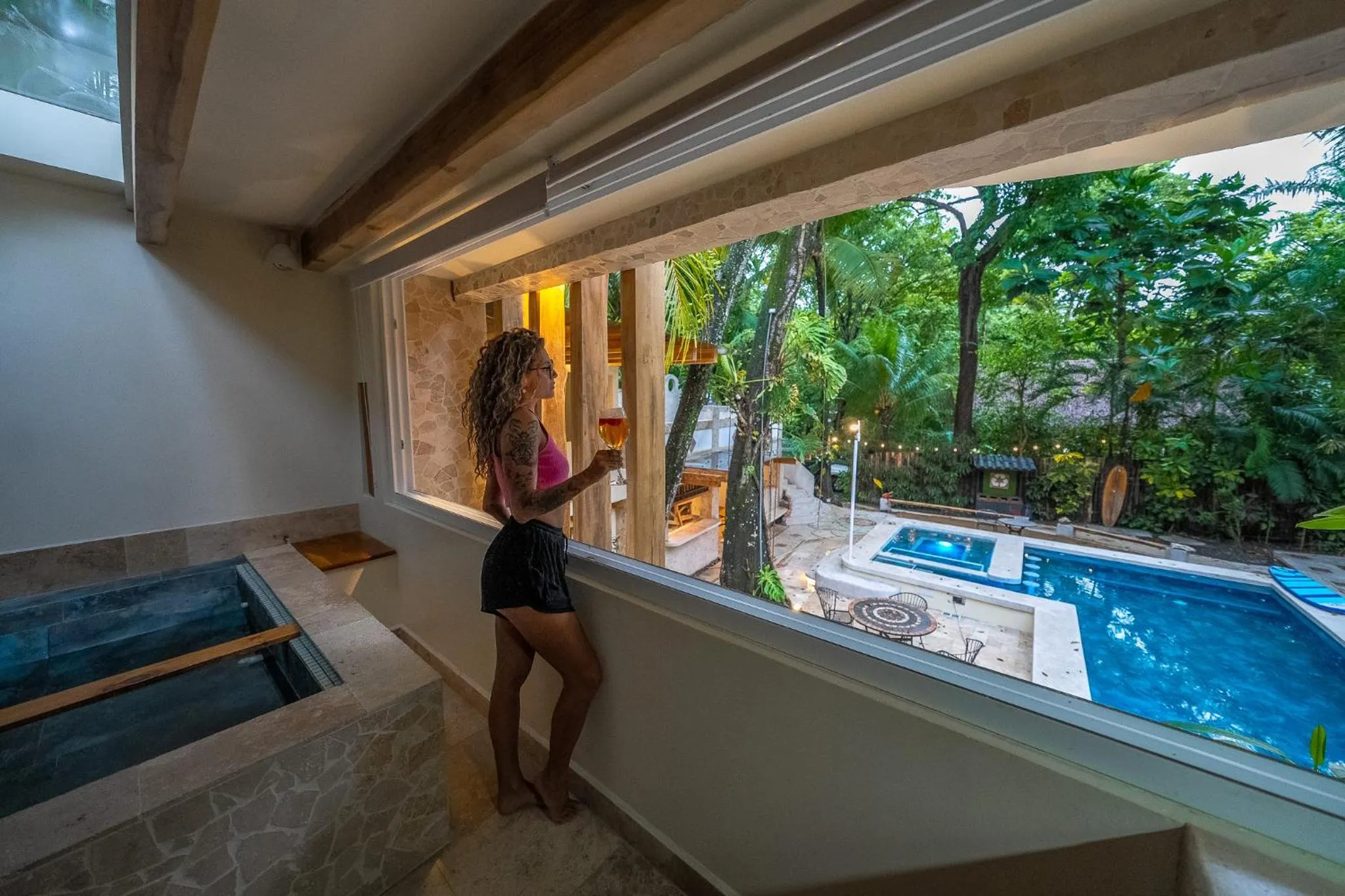 Pool view in Dreamcatcher Hotel - Live the Dream of Santa Teresa