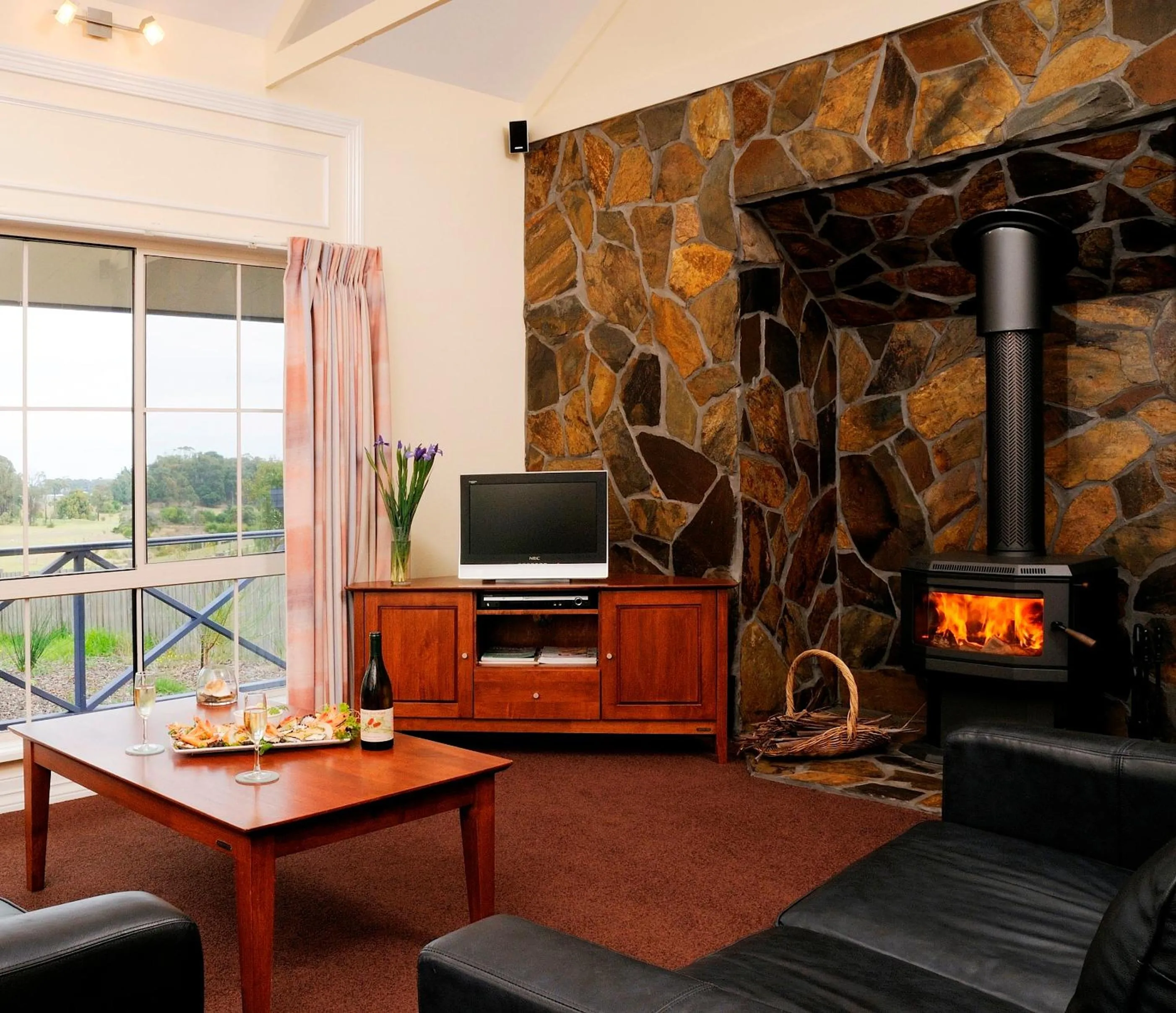 Living room in Waverley House Cottages