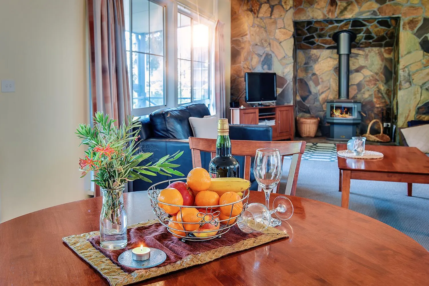 Living room in Waverley House Cottages