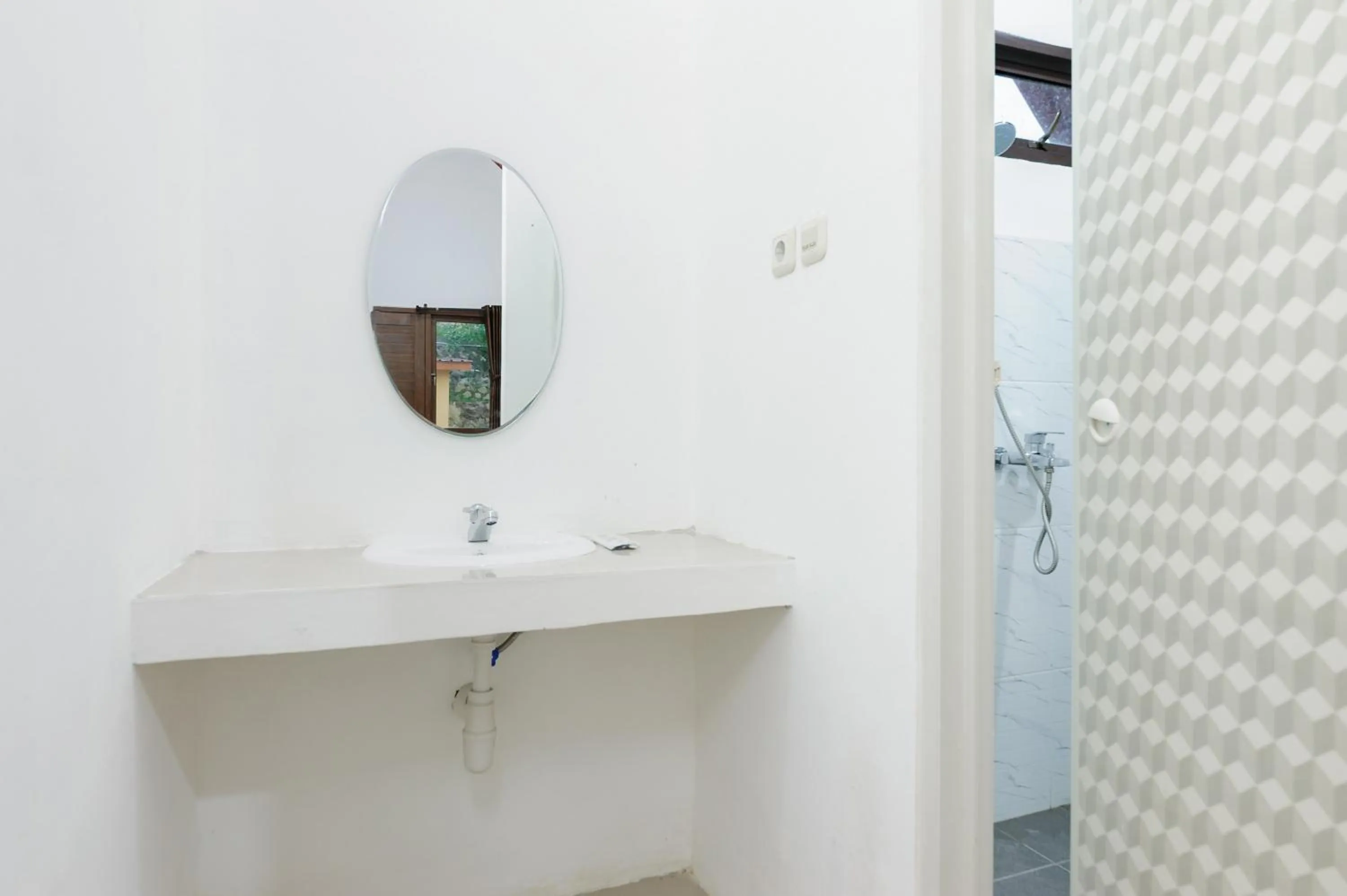 Bathroom in Urbanview Hotel Nerine's Glamping Village Cipanas by RedDoorz