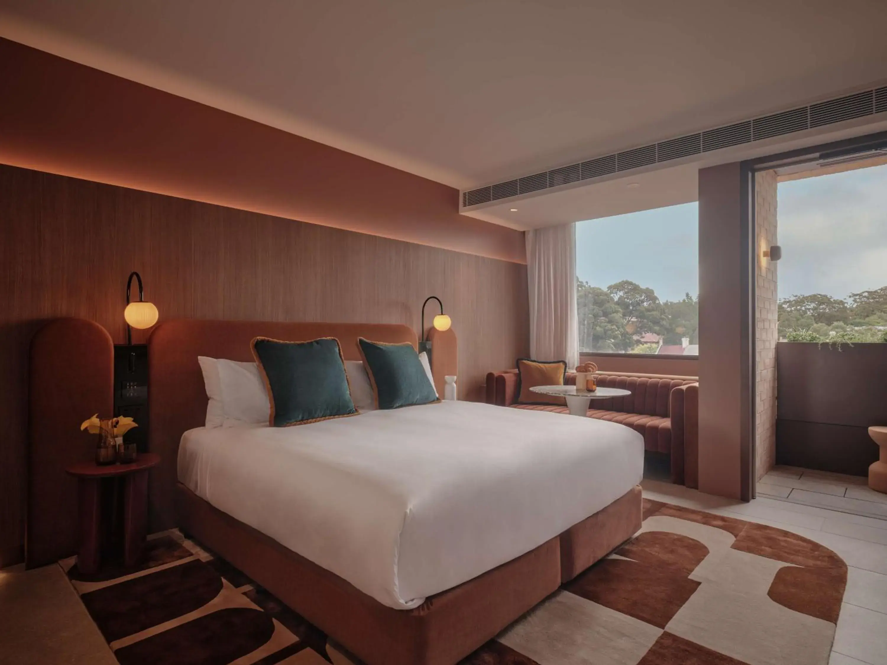 Sunset Balcony in The EVE Hotel Sydney Sunset Balcony in The EVE Hotel Sydney