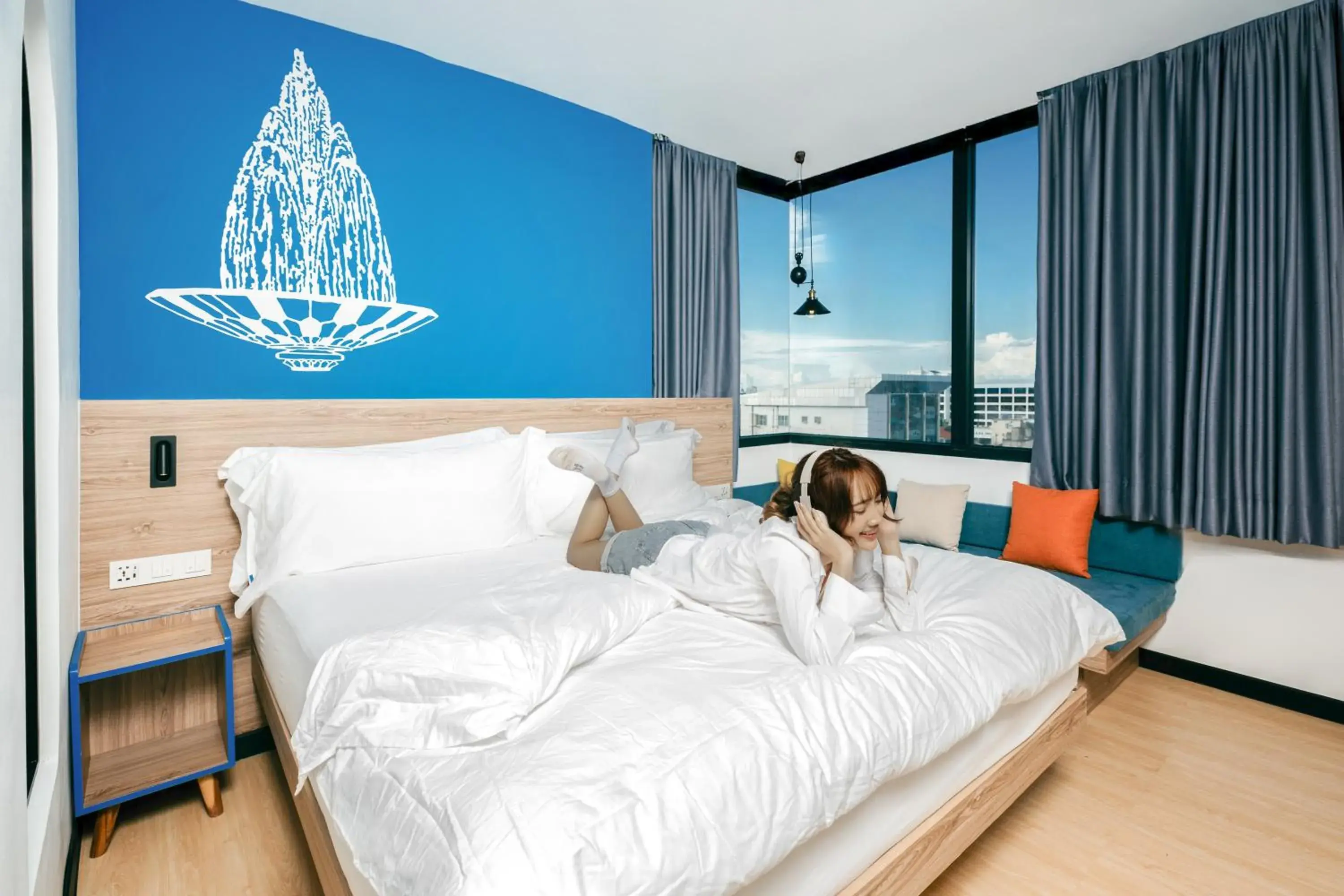 Bed in COSI Vientiane Nam Phu Bed in COSI Vientiane Nam Phu