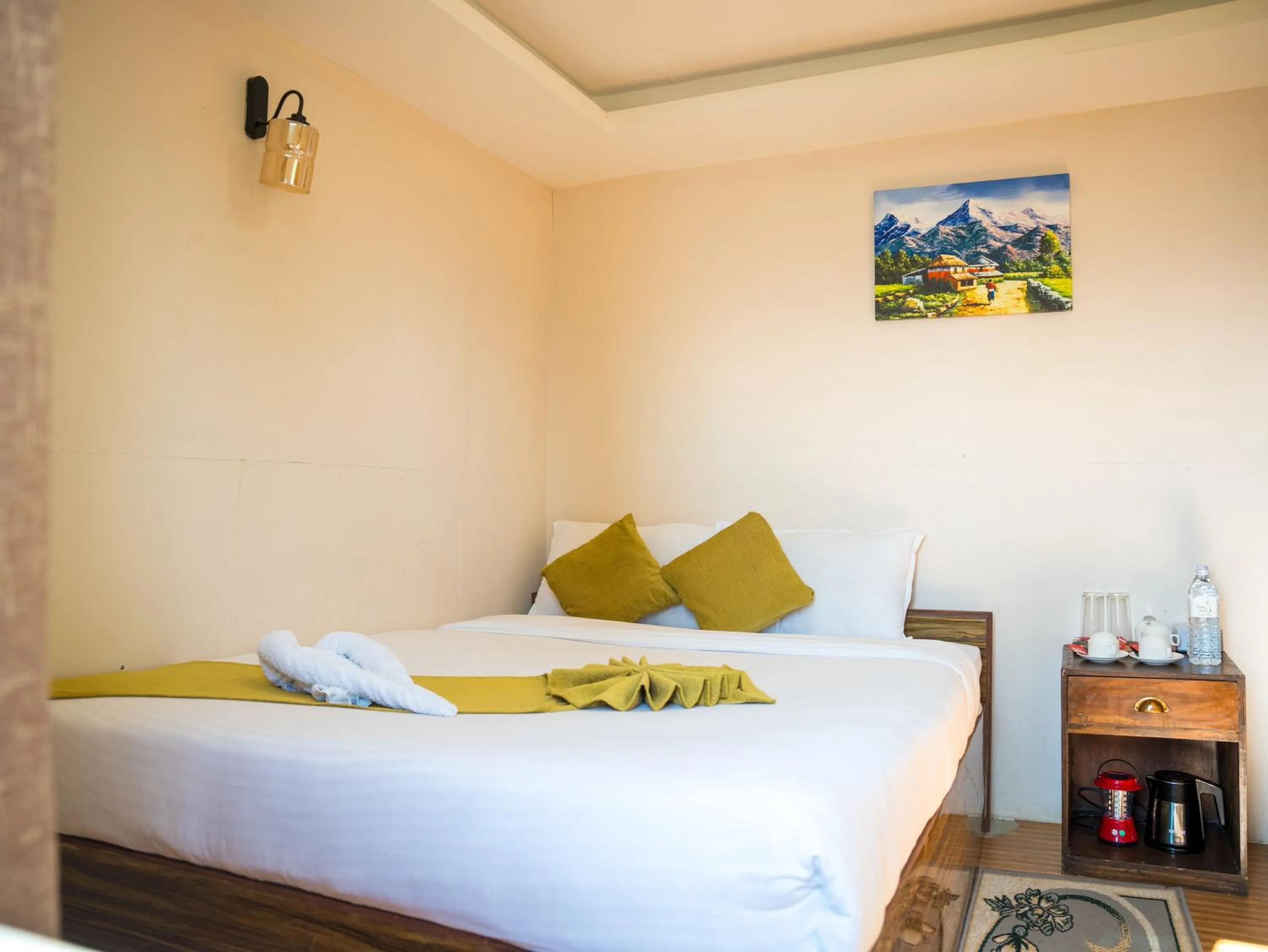 Bed in Naya Gaun Eco Resort