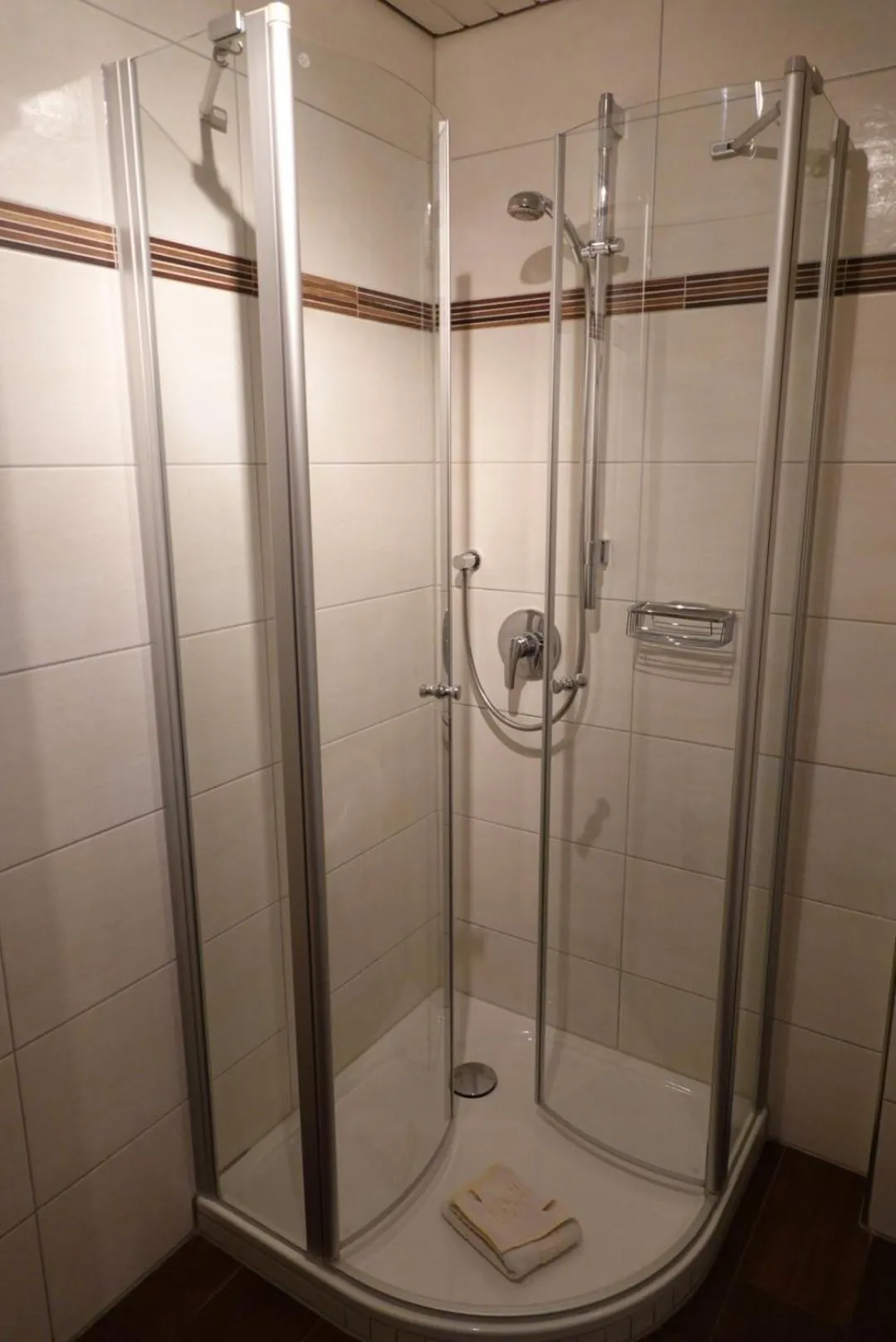 Shower in Hotel Birnbaum