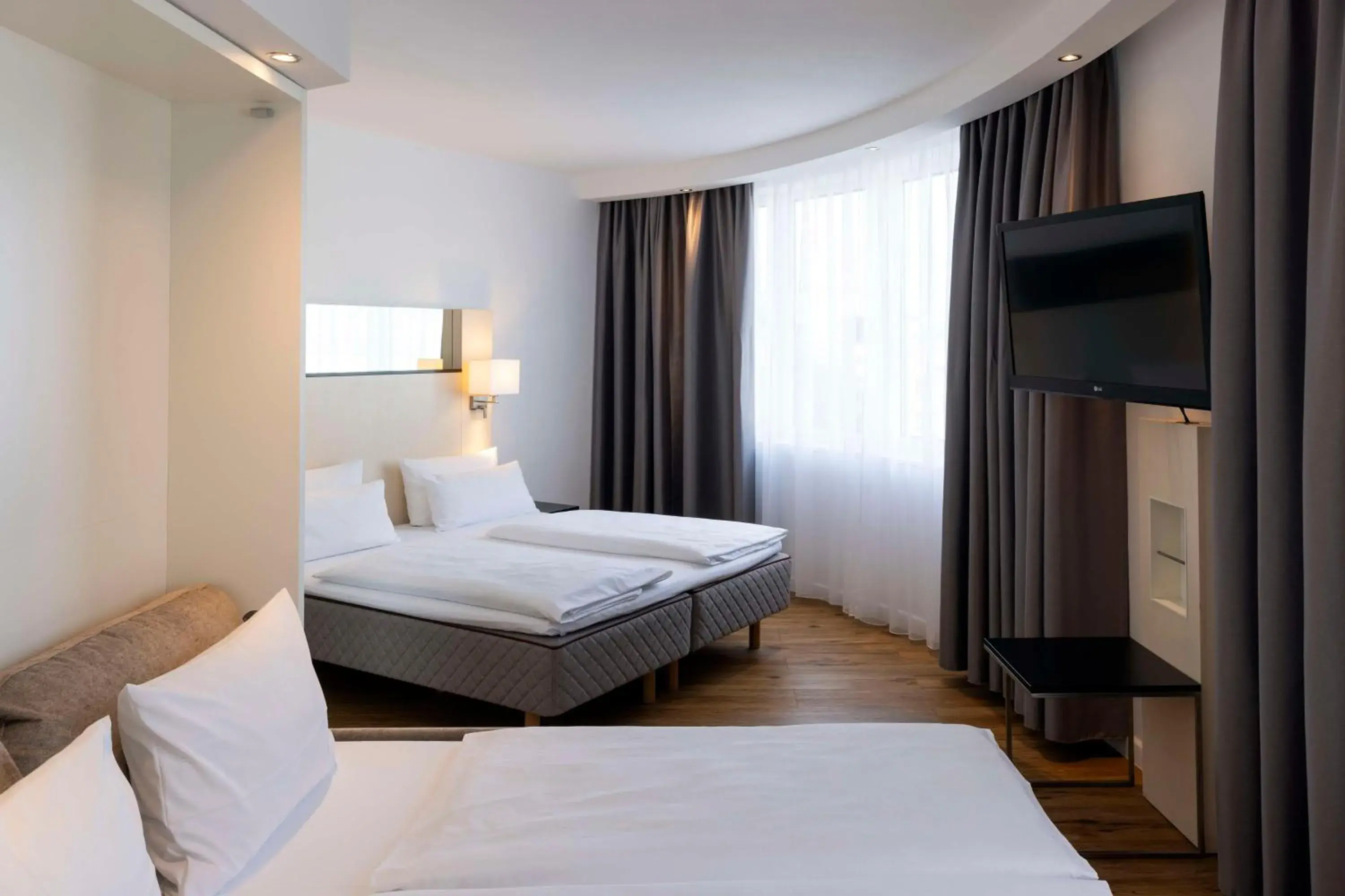 Bedroom, Bed in Scandic Berlin Kurfürstendamm Bedroom, Bed in Scandic Berlin Kurfürstendamm