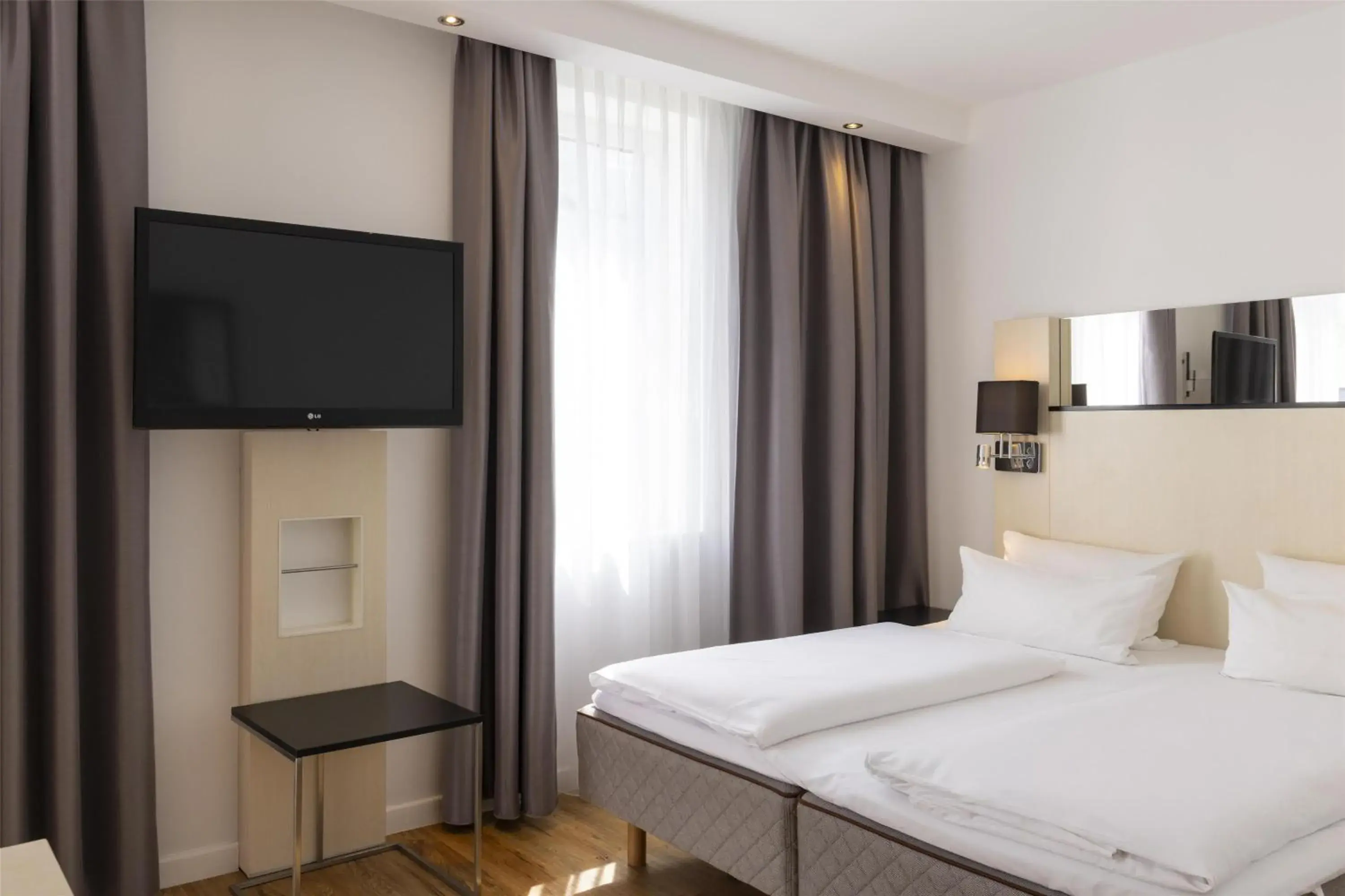 Bedroom, Bed in Scandic Berlin Kurfürstendamm Bedroom, Bed in Scandic Berlin Kurfürstendamm