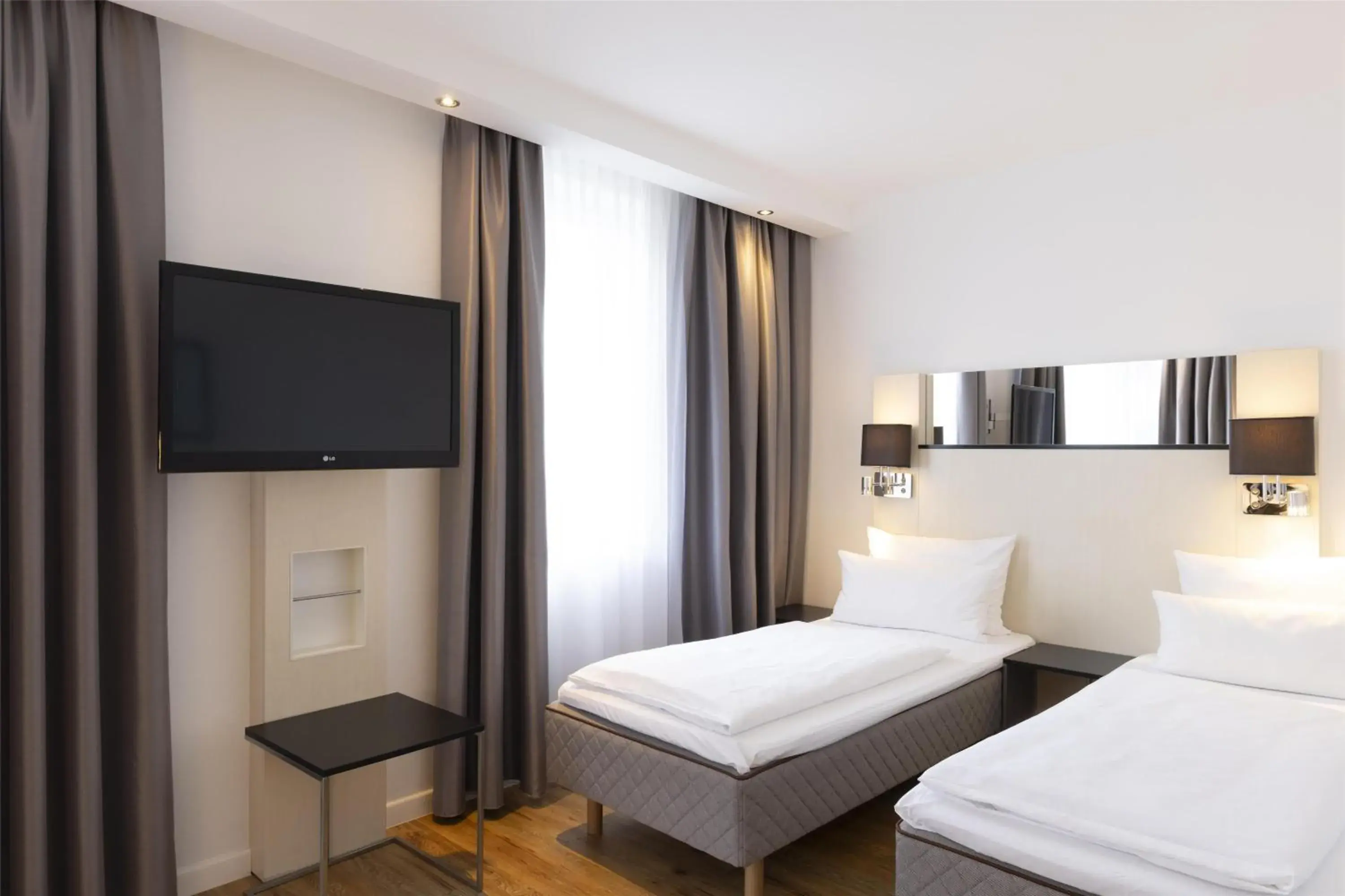 Bedroom, Bed in Scandic Berlin Kurfürstendamm Bedroom, Bed in Scandic Berlin Kurfürstendamm