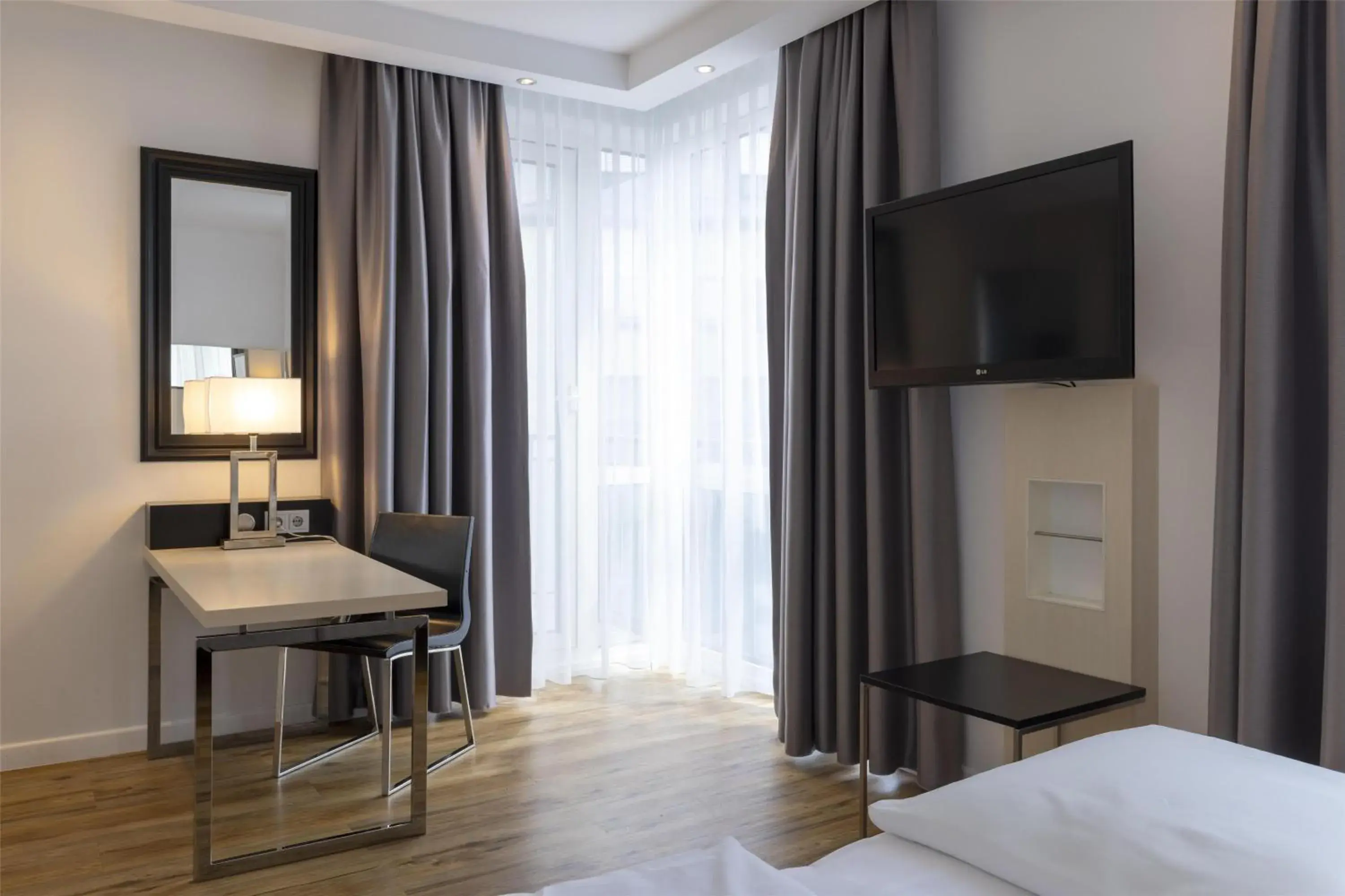 Bedroom, Bed in Scandic Berlin Kurfürstendamm Bedroom, Bed in Scandic Berlin Kurfürstendamm