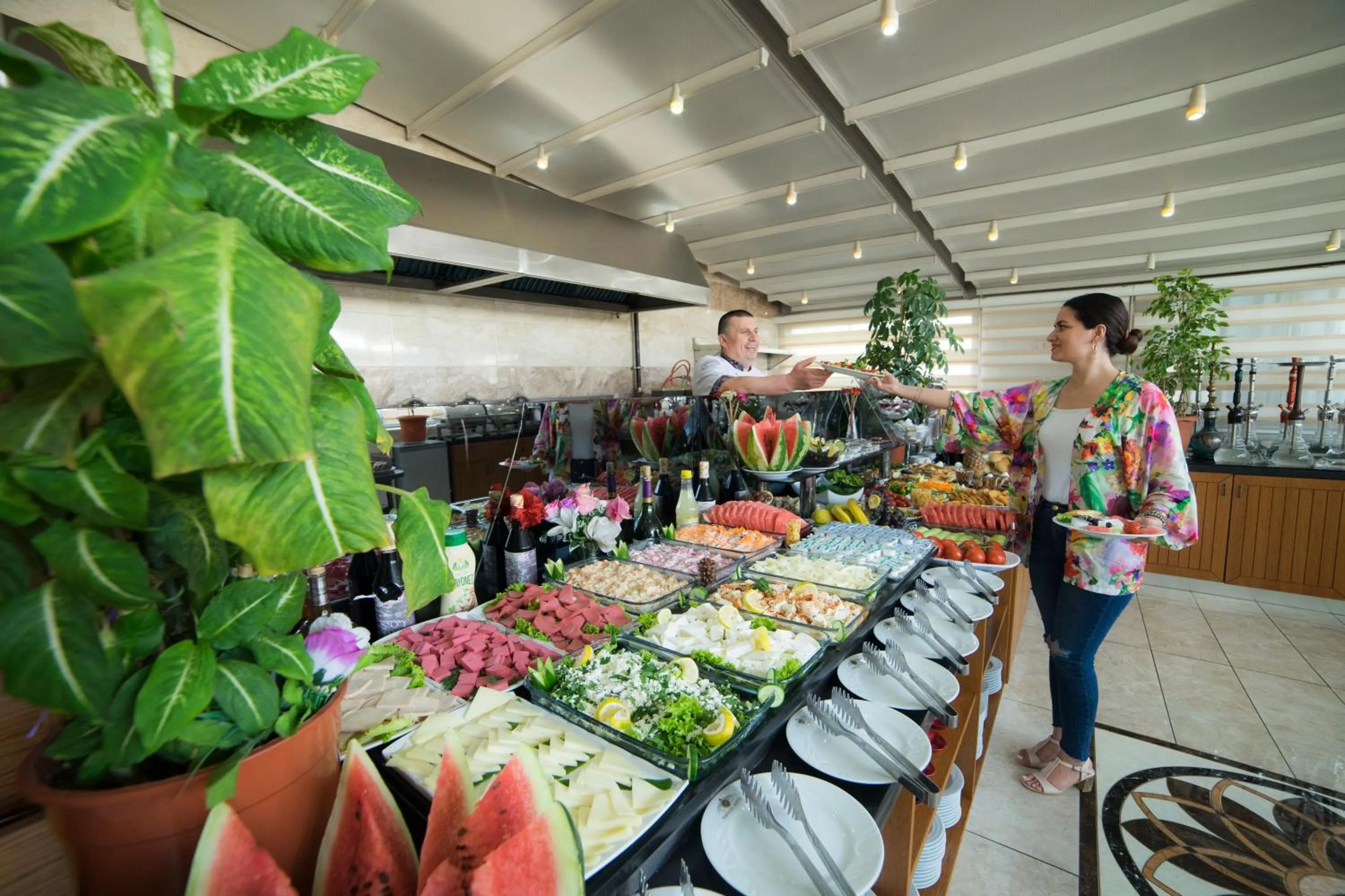 Dining area in Parmada Hotel