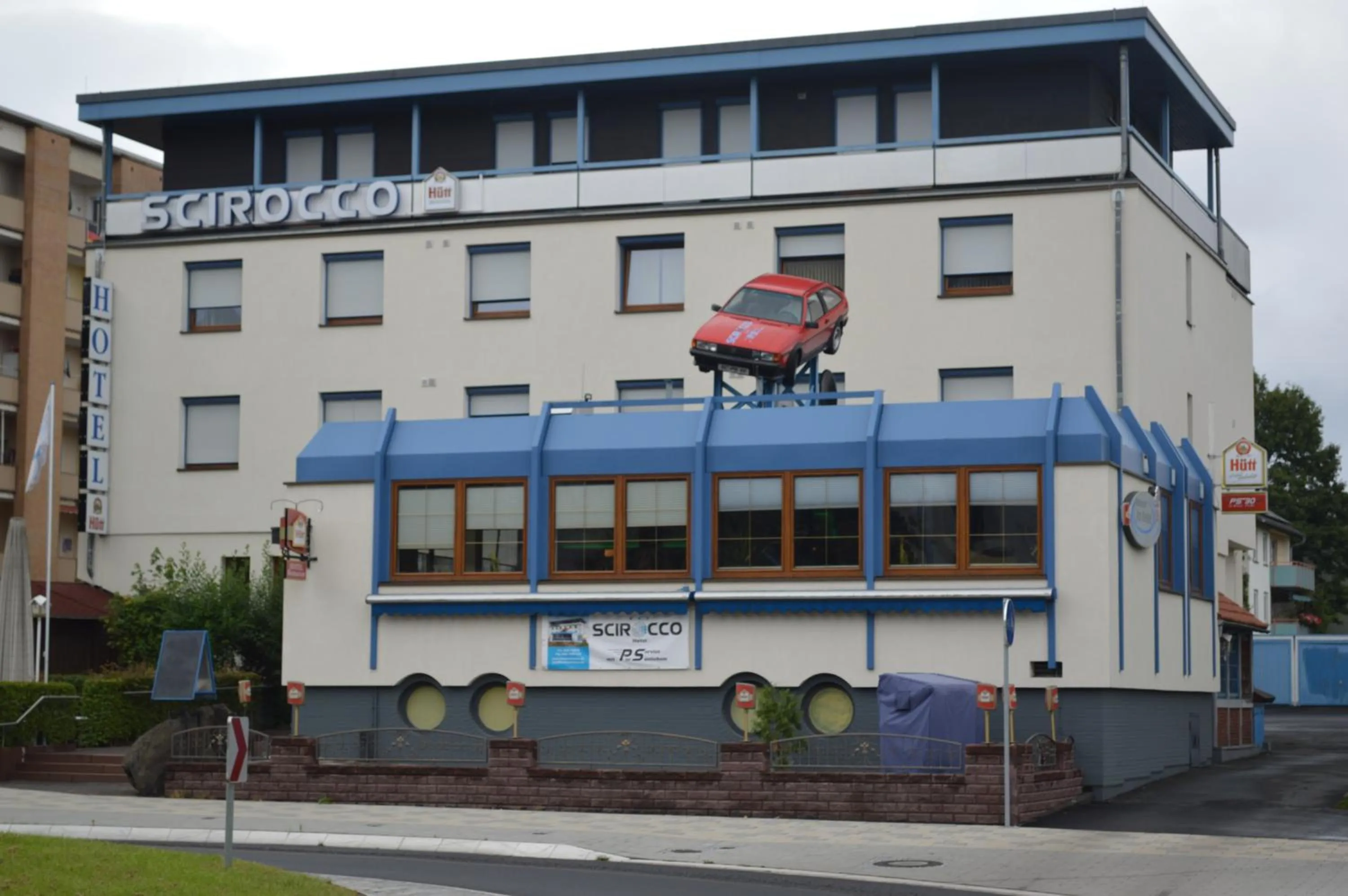 Facade/entrance in Hotel Scirocco