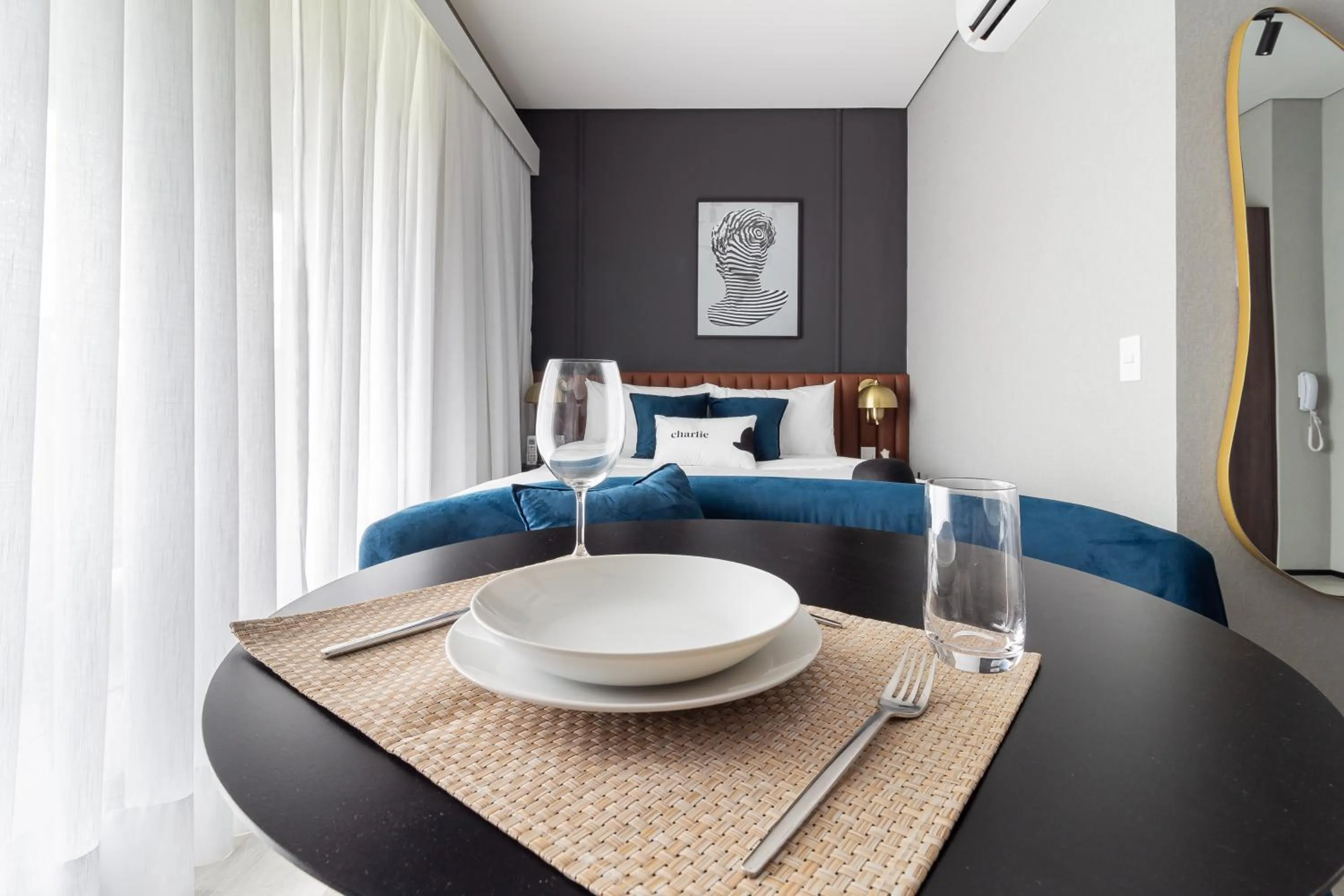 Bed in Iconyc Charlie Ibirapuera Hotel