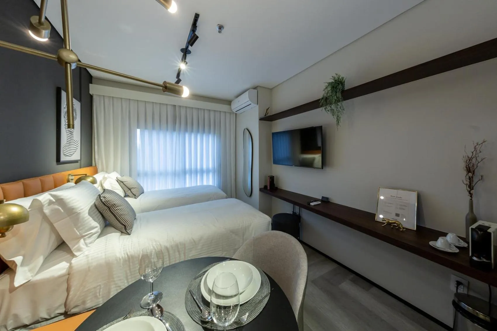 Bed in Iconyc Charlie Ibirapuera Hotel