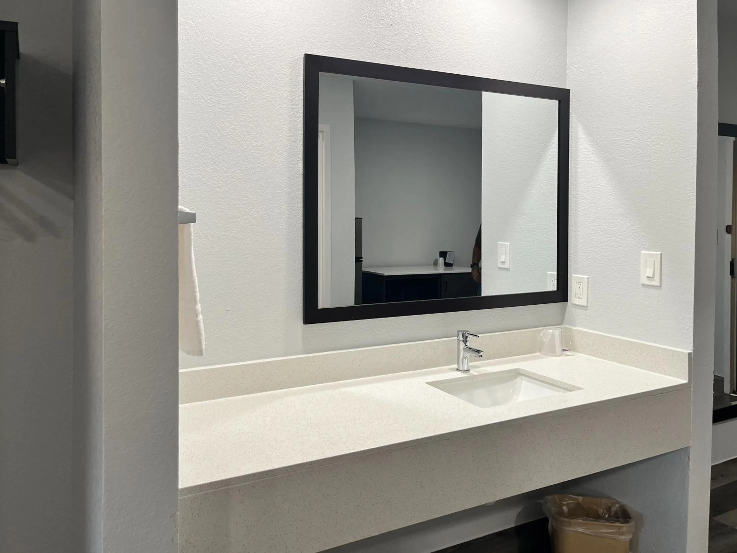 Bathroom in Studio 6 Suites Brenham, TX