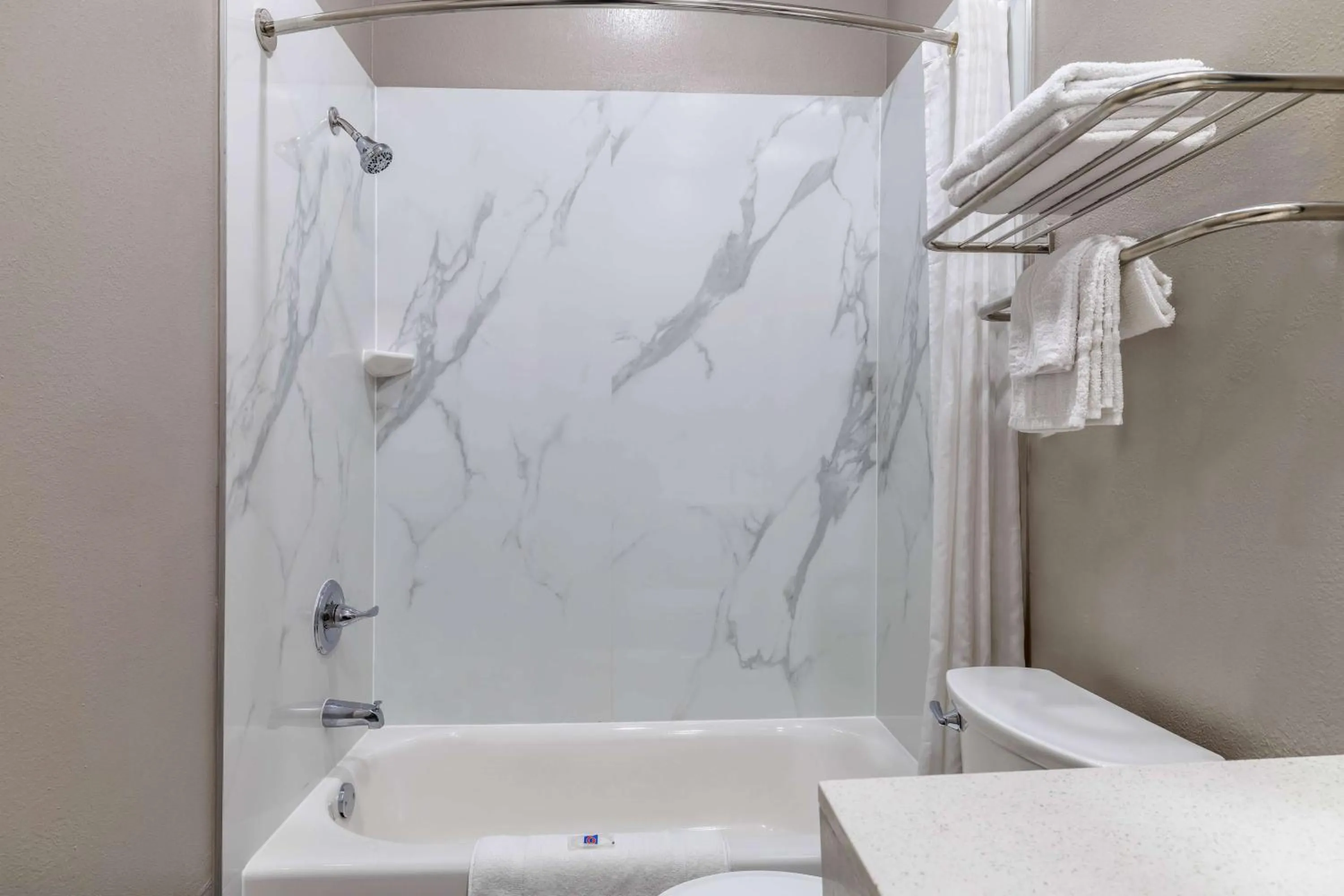 Bathroom in Studio 6 Suites Brenham, TX