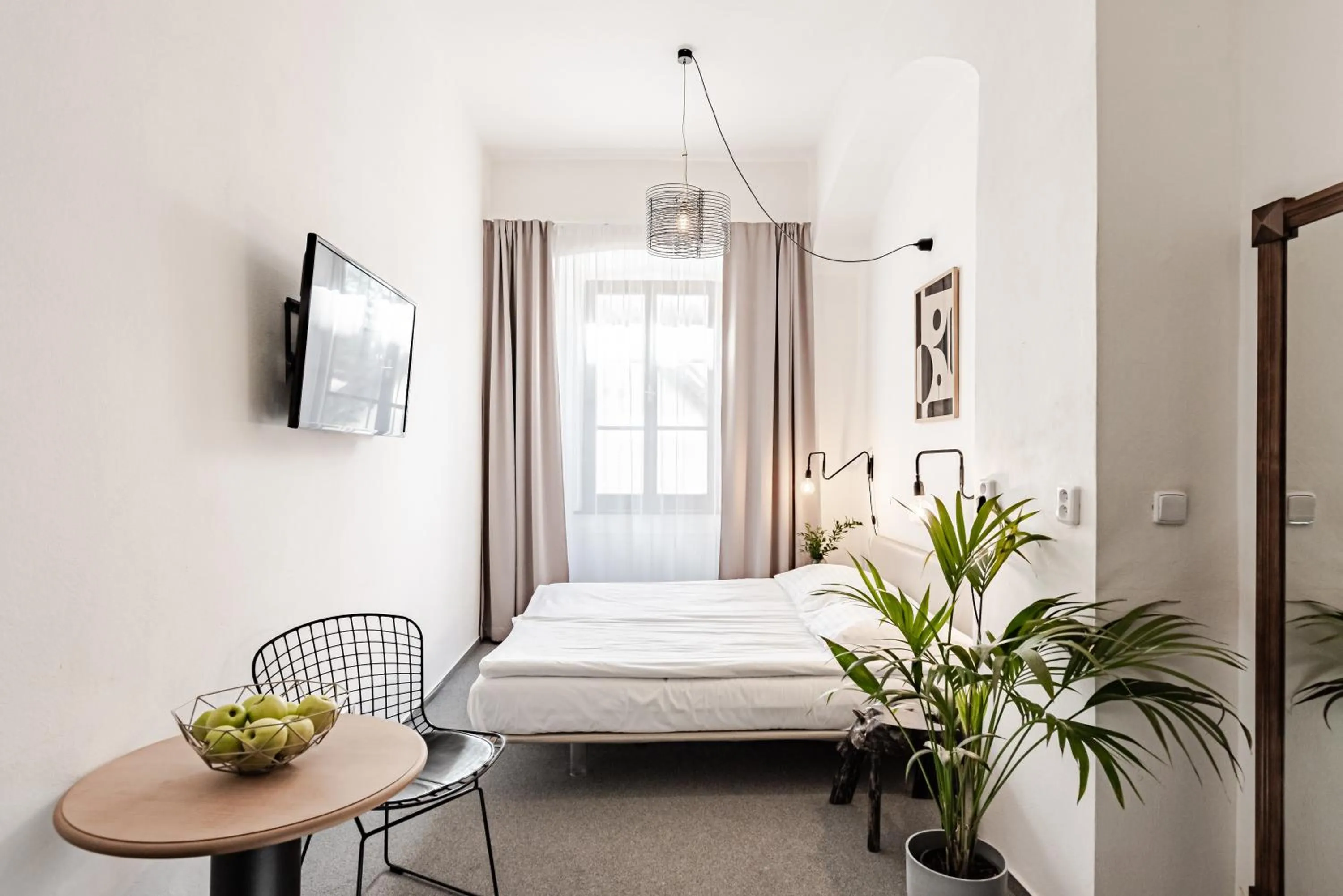 Bed in Hotel Pivoňka