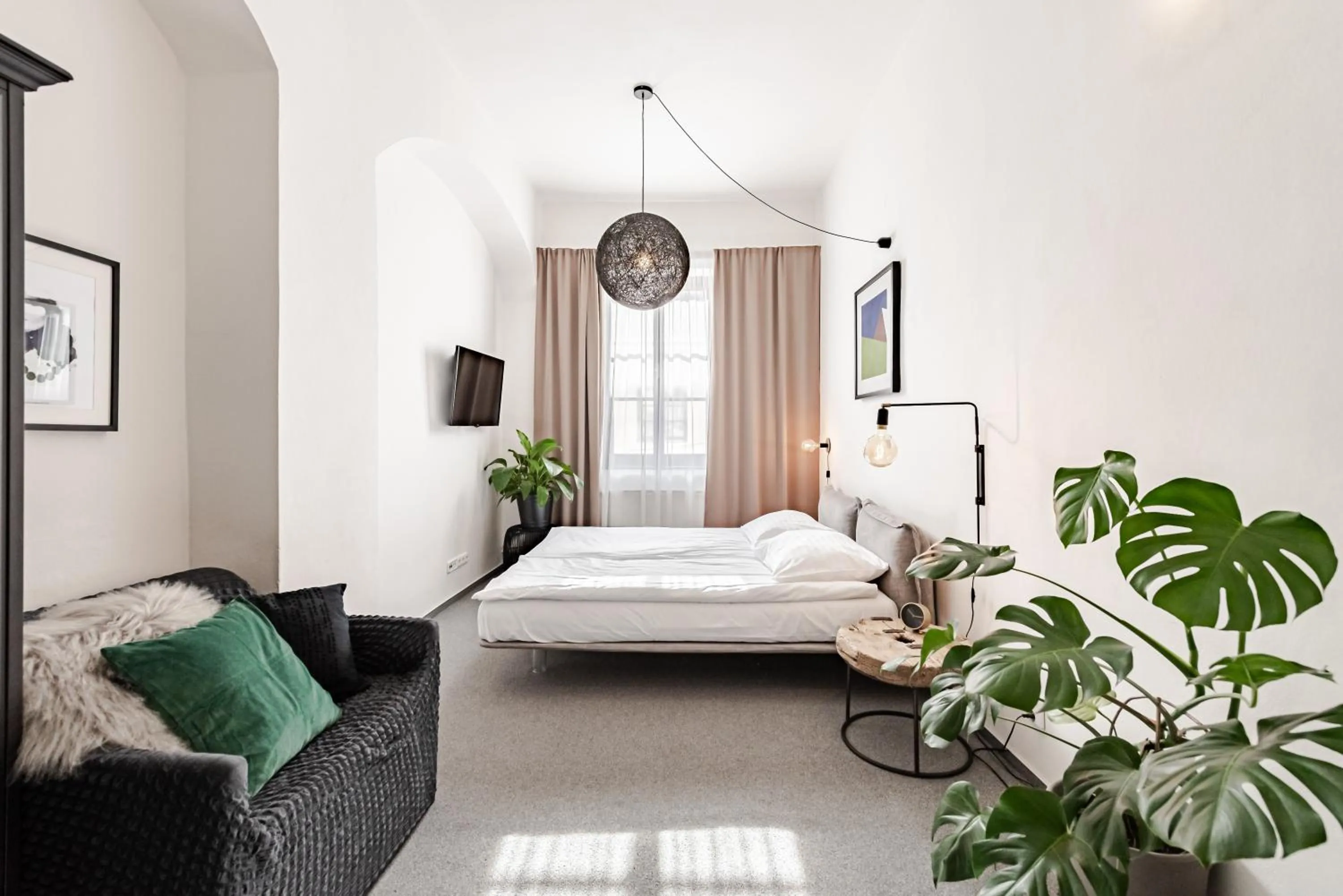 Bed in Hotel Pivoňka