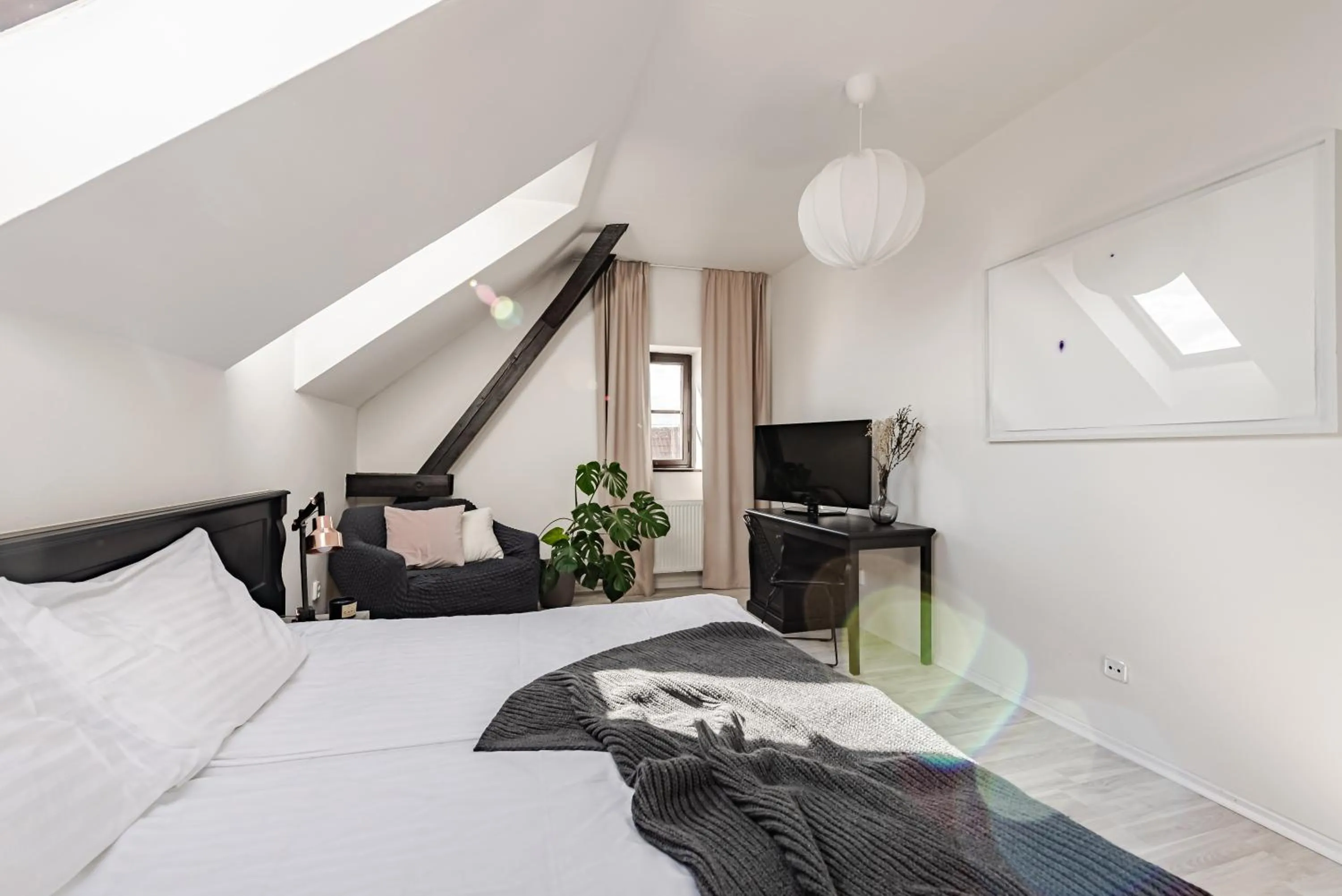 Bed in Hotel Pivoňka