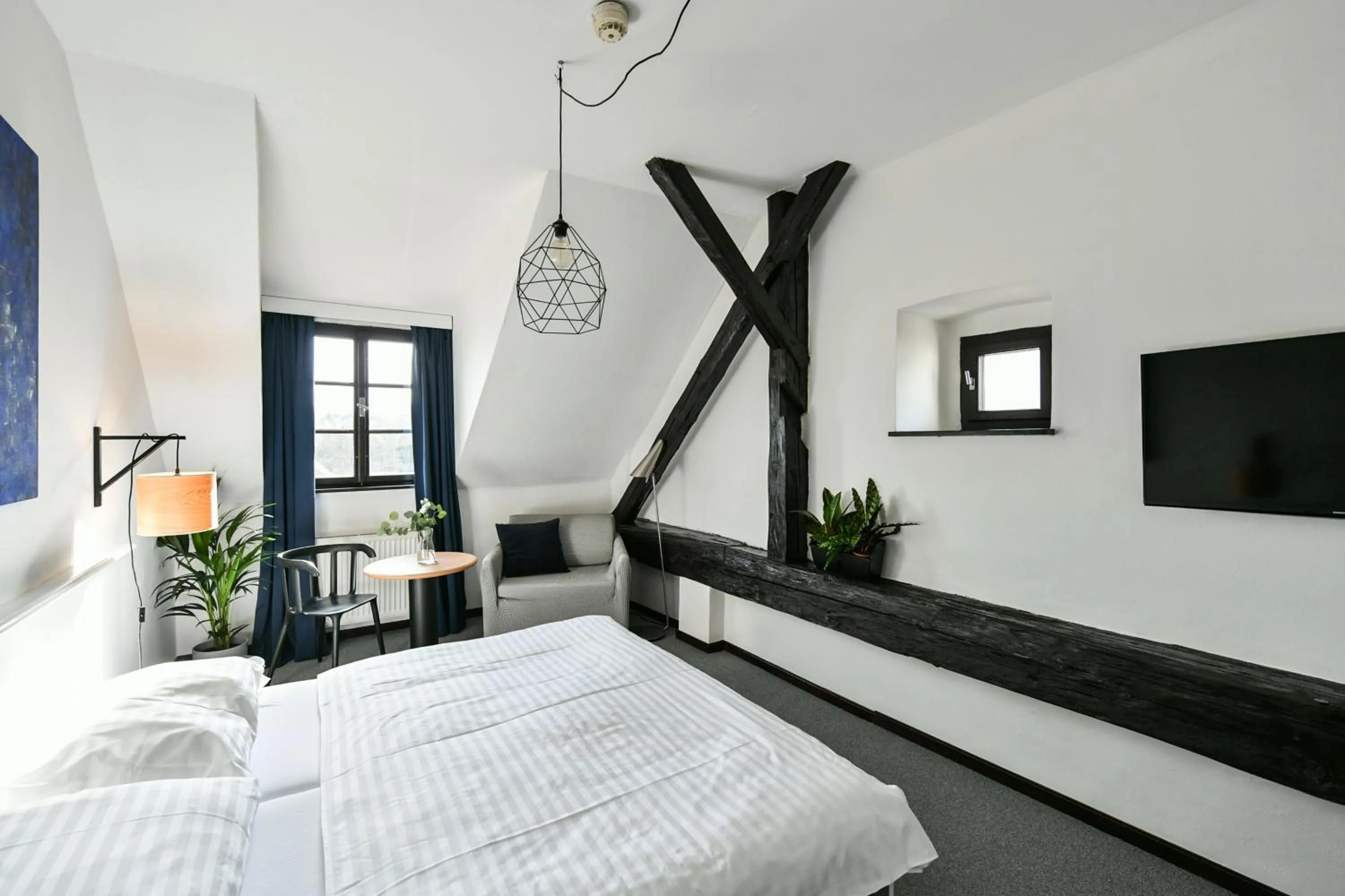 Bed in Hotel Pivoňka