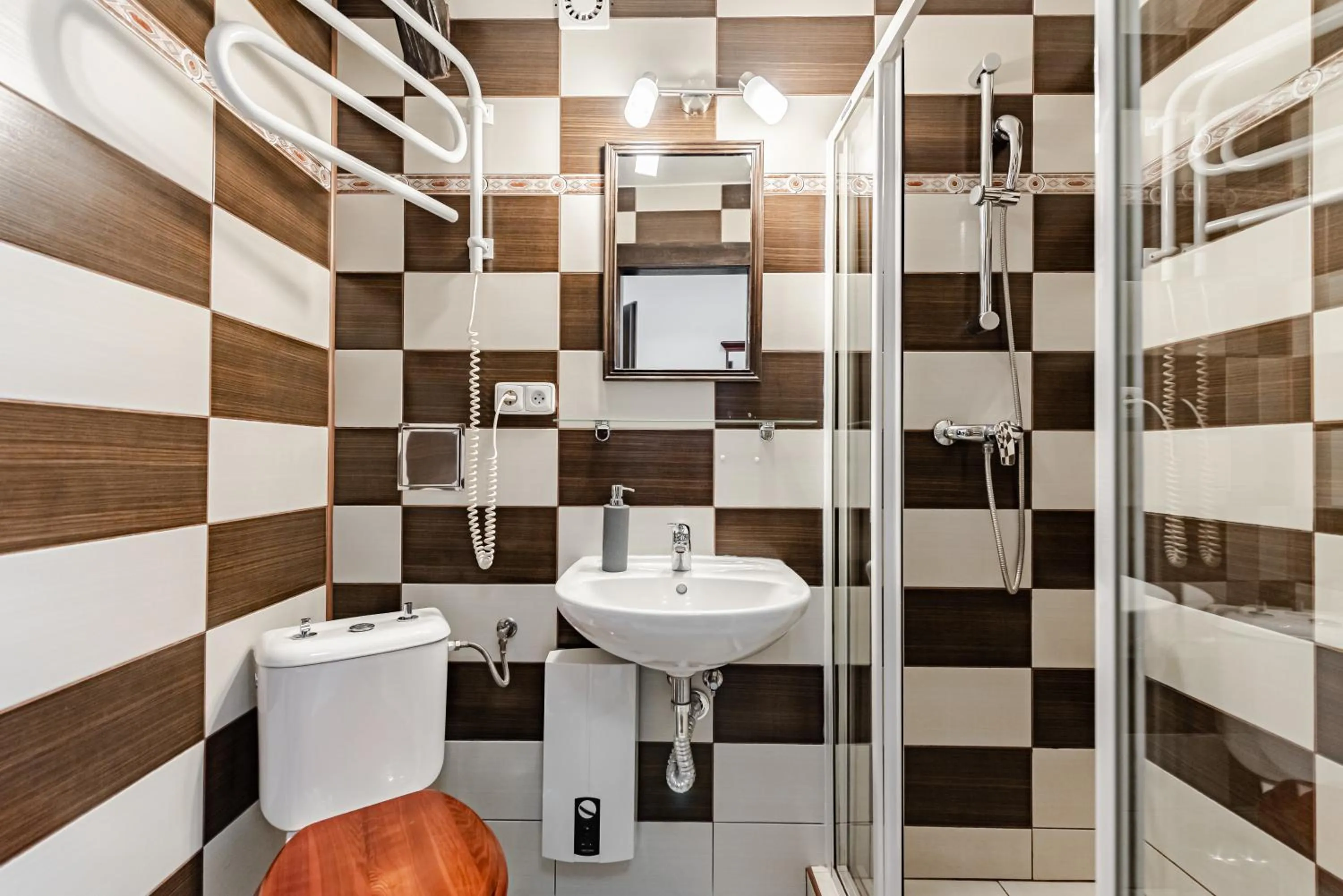 Bathroom in Hotel Pivoňka