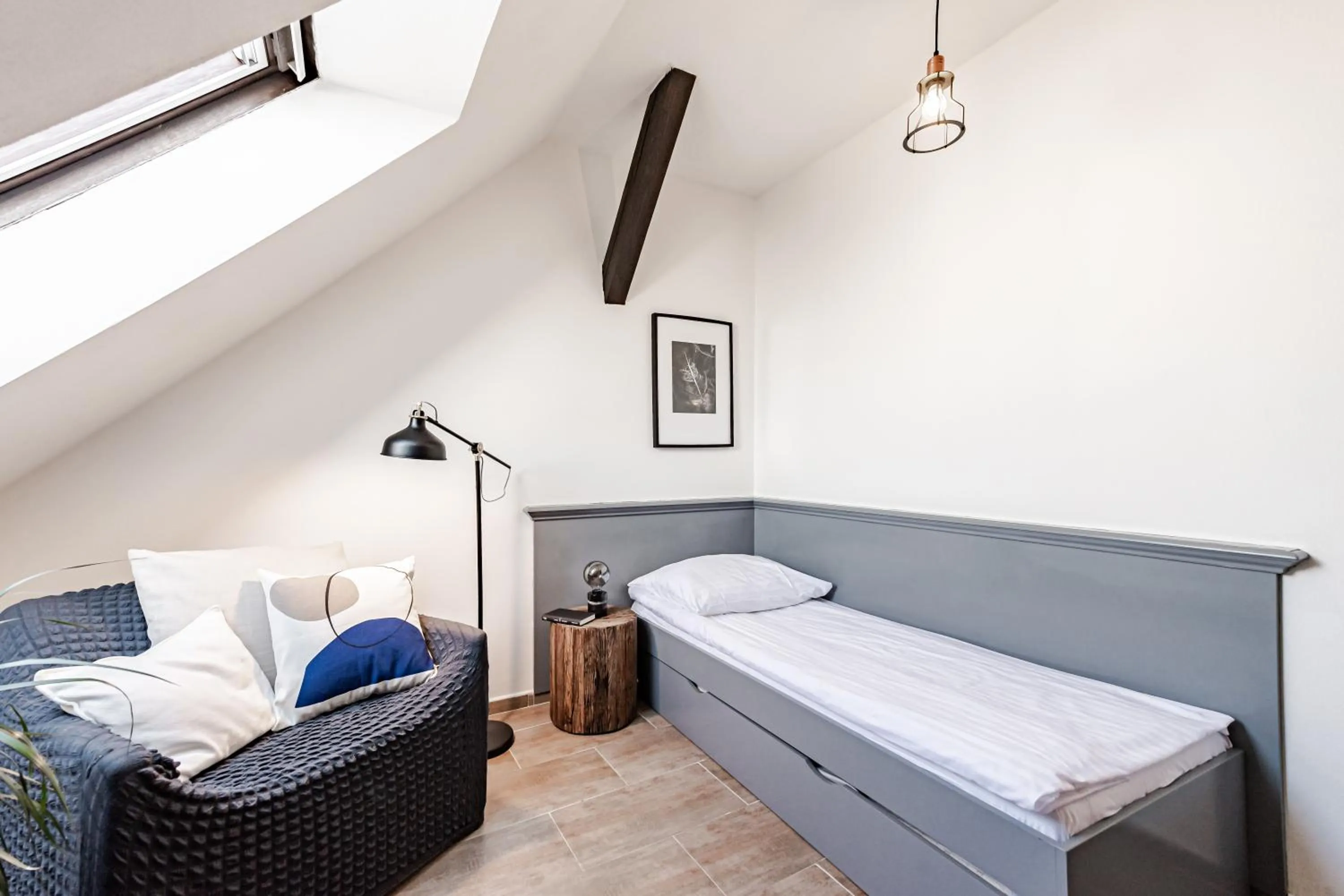 Bed in Hotel Pivoňka