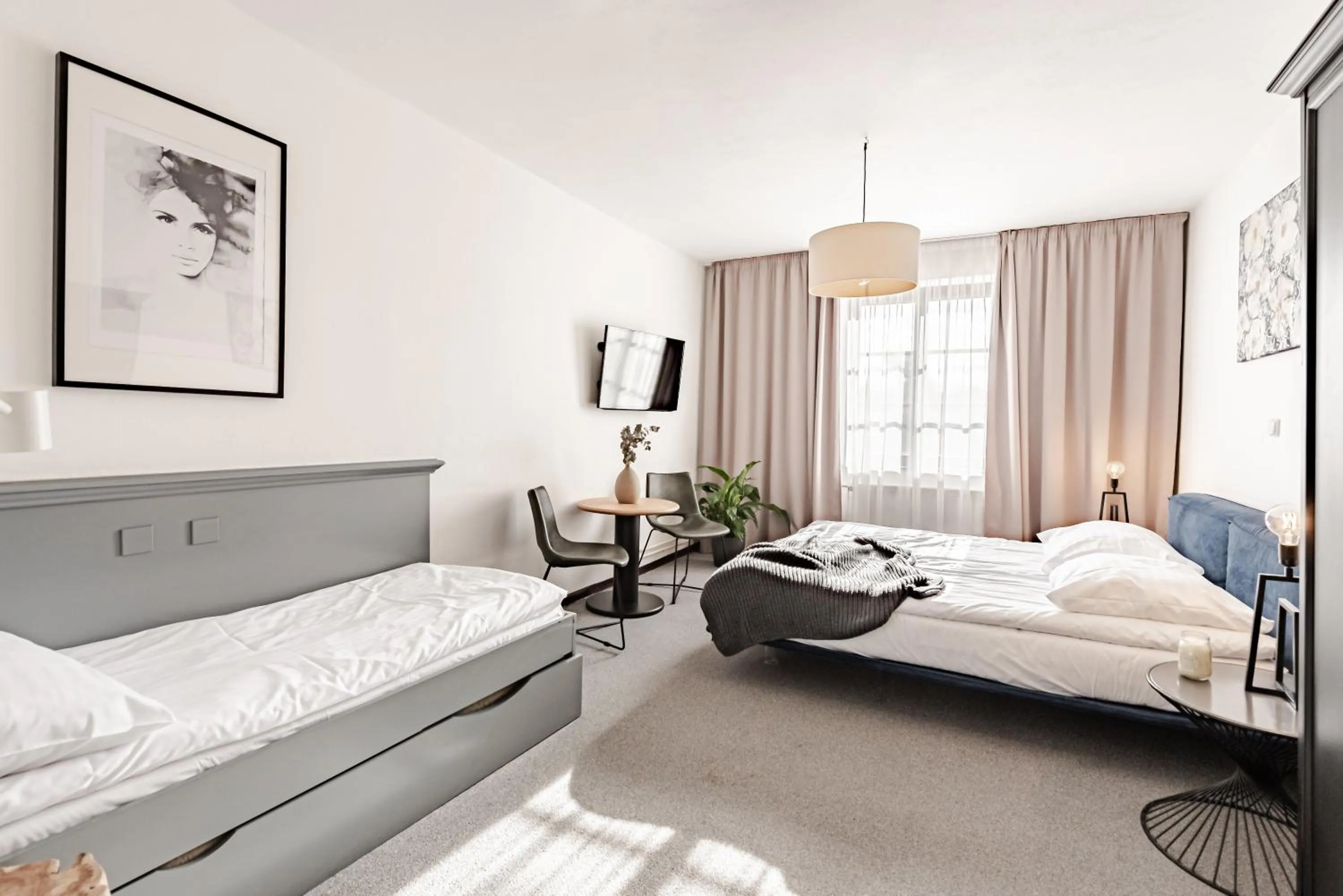 Bed in Hotel Pivoňka