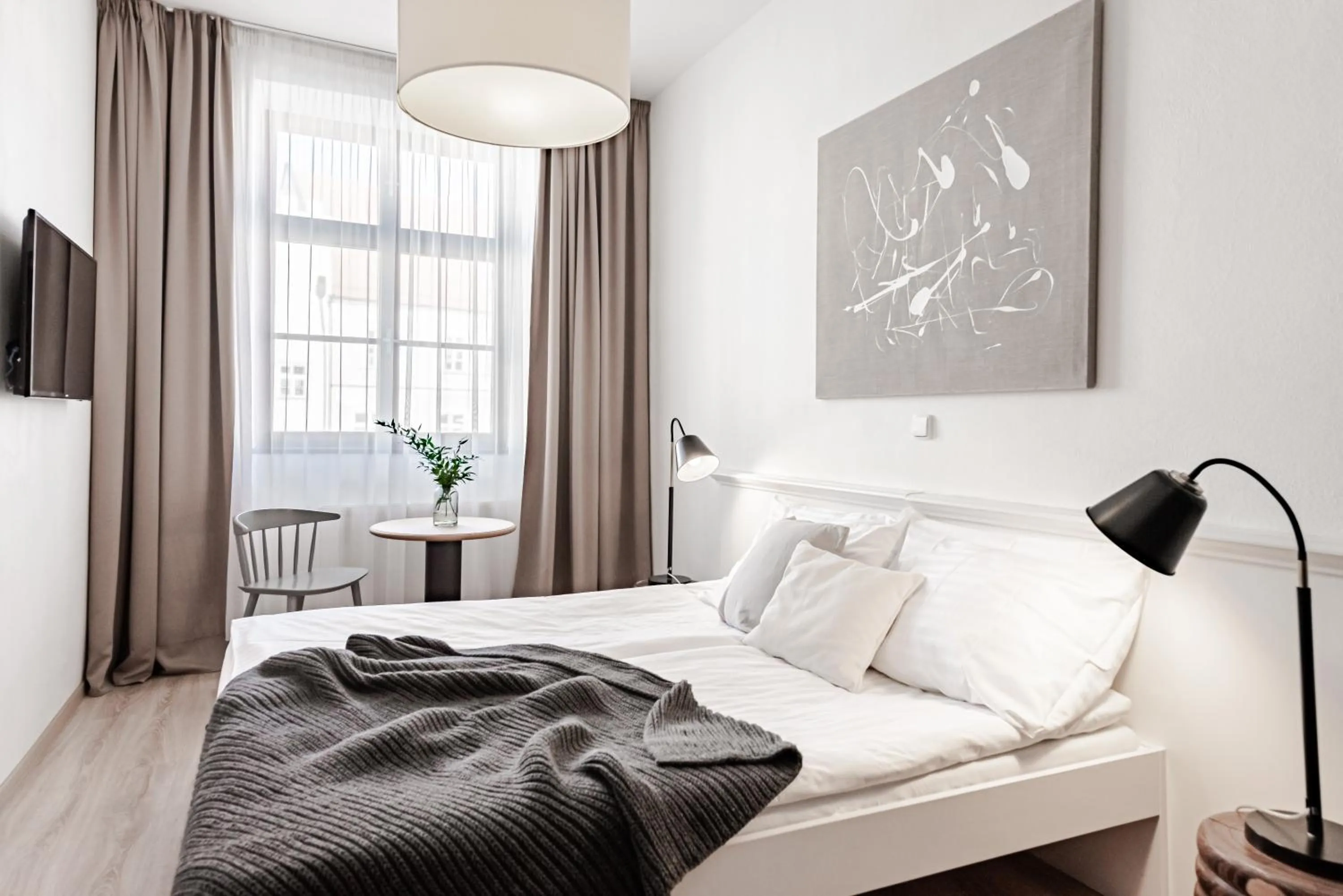 Bed in Hotel Pivoňka