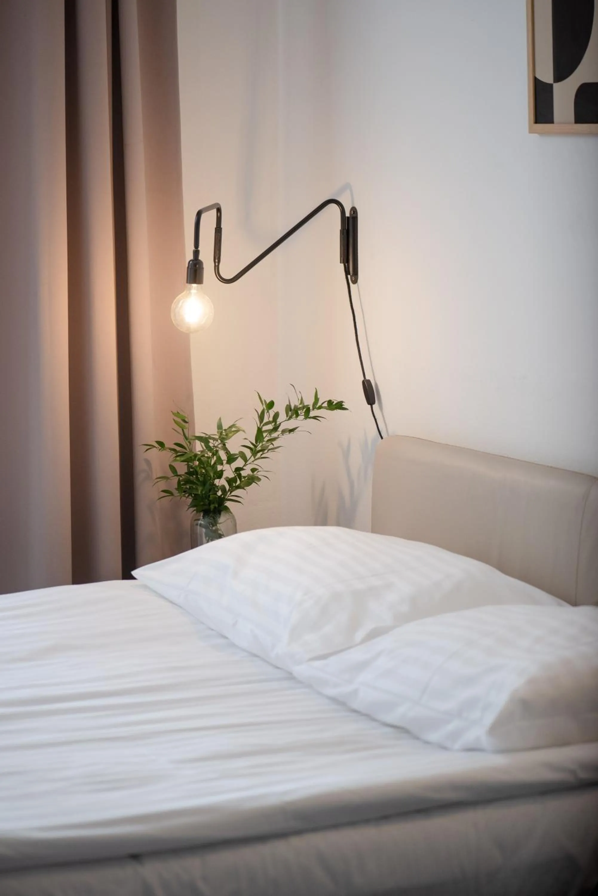 Bed in Hotel Pivoňka